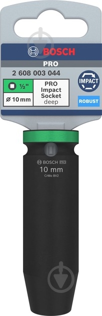 Головка 1/2" 10 мм Bosch PRO Deep 1 шт. 2608003044 - фото 2 Головка 1/2" 10 мм Bosch PRO Deep 1 шт. 2608003044 - фото 2