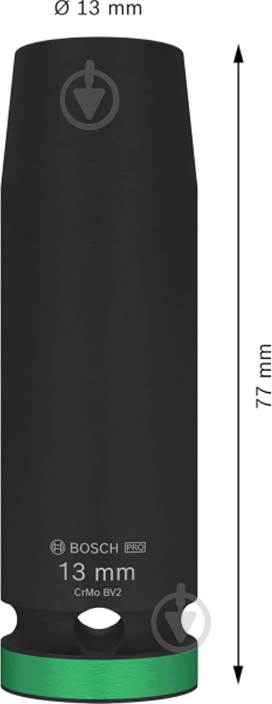 Головка 1/2" 13 мм Bosch PRO Deep 1 шт. 2608003047 - фото 3 Головка 1/2" 13 мм Bosch PRO Deep 1 шт. 2608003047 - фото 3