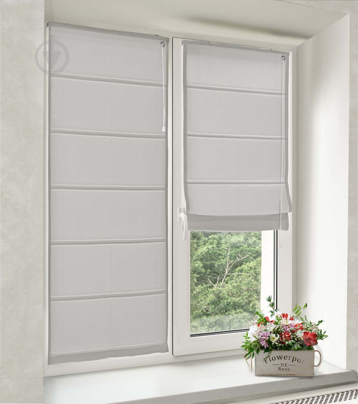 Римська штора Rollotex Шнурове керування ASTI 70x220 см сільвер - фото 2 Римська штора Rollotex Шнурове керування ASTI 70x220 см сільвер - фото 2