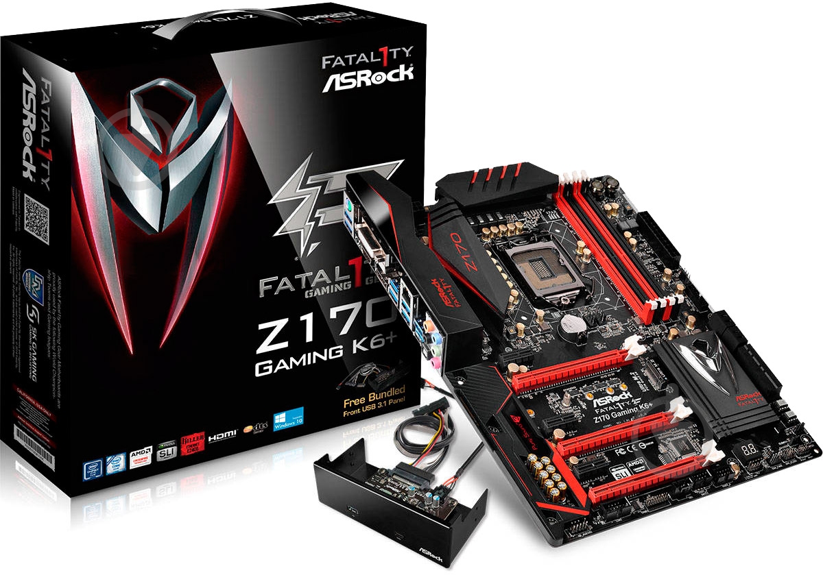 Материнская плата ASRock Z170_GAMING_K6_Plus (Socket 1151, Intel Z170, ATX) - фото 5 Материнская плата ASRock Z170_GAMING_K6_Plus (Socket 1151, Intel Z170, ATX) - фото 5