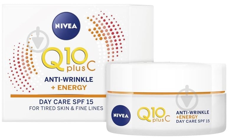 Крем для лица дневной Nivea Q10 plus против морщин SPF15 50 мл - фото 1