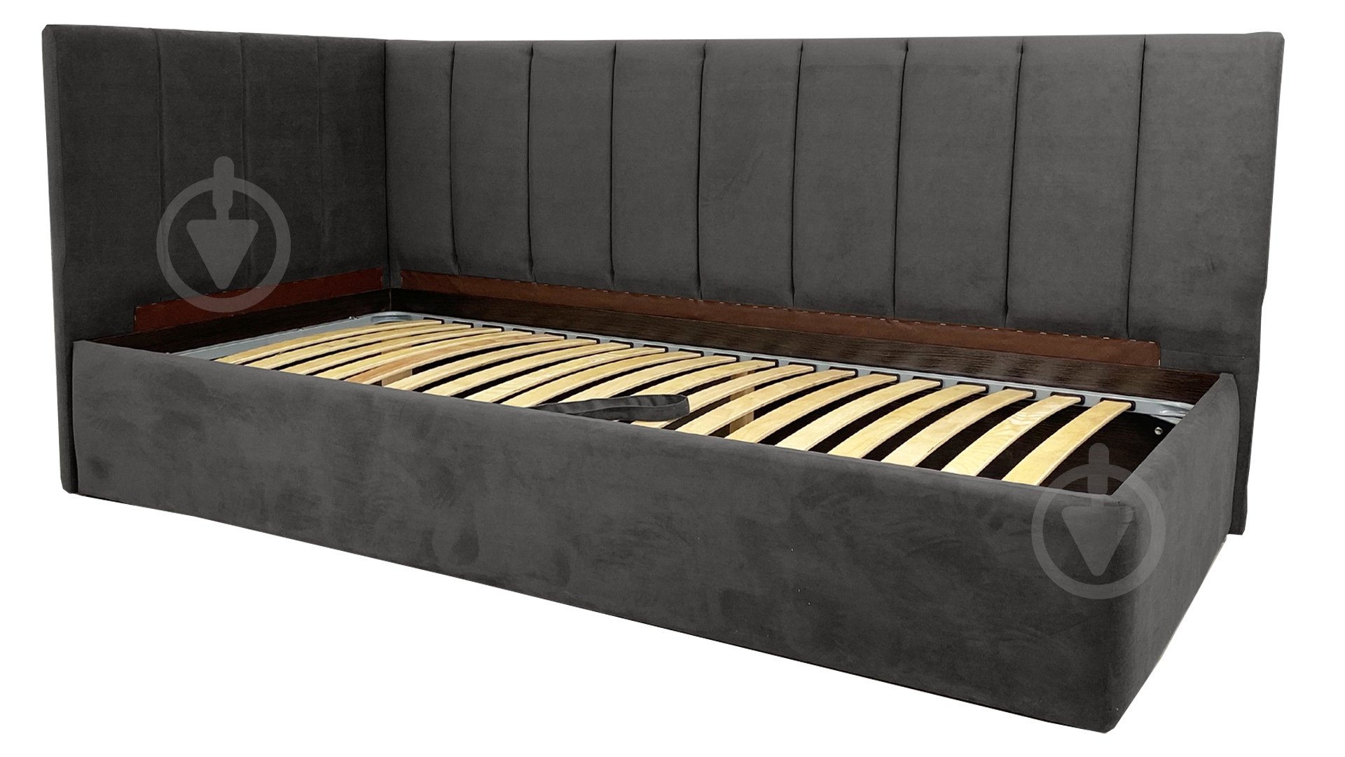 Диван прямой Кедр Виктория L графит 2140x1040x930 мм - фото 2 Диван прямой Кедр Виктория L графит 2140x1040x930 мм - фото 2