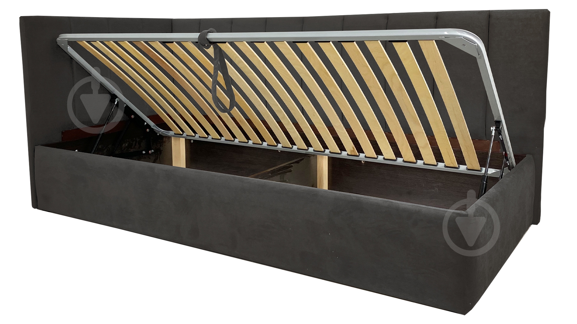 Диван прямой Кедр Виктория L графит 2140x1040x930 мм - фото 3 Диван прямой Кедр Виктория L графит 2140x1040x930 мм - фото 3