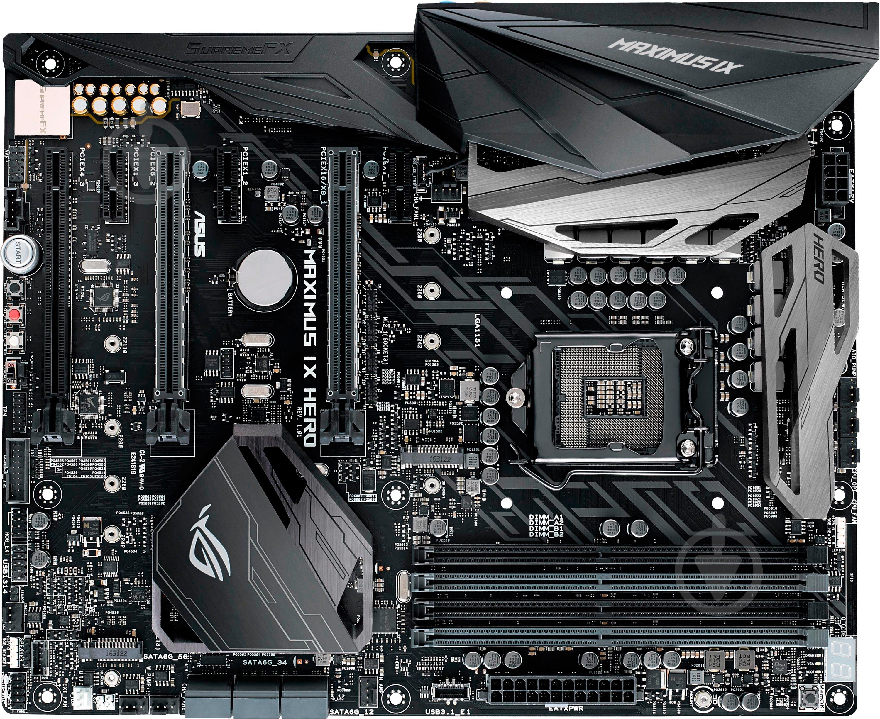 Материнская плата Asus MAXIMUS_IX_HERO (Socket 1151, Intel Z270, ATX) - фото 1 Материнская плата Asus MAXIMUS_IX_HERO (Socket 1151, Intel Z270, ATX) - фото 1