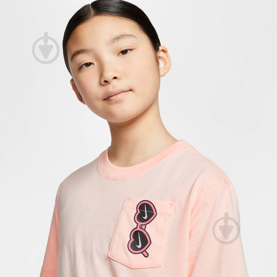 Футболка Nike G NSW TEE SUNGLASS PKT BOYFRND CV2204-664 р.S кораловий - фото 4