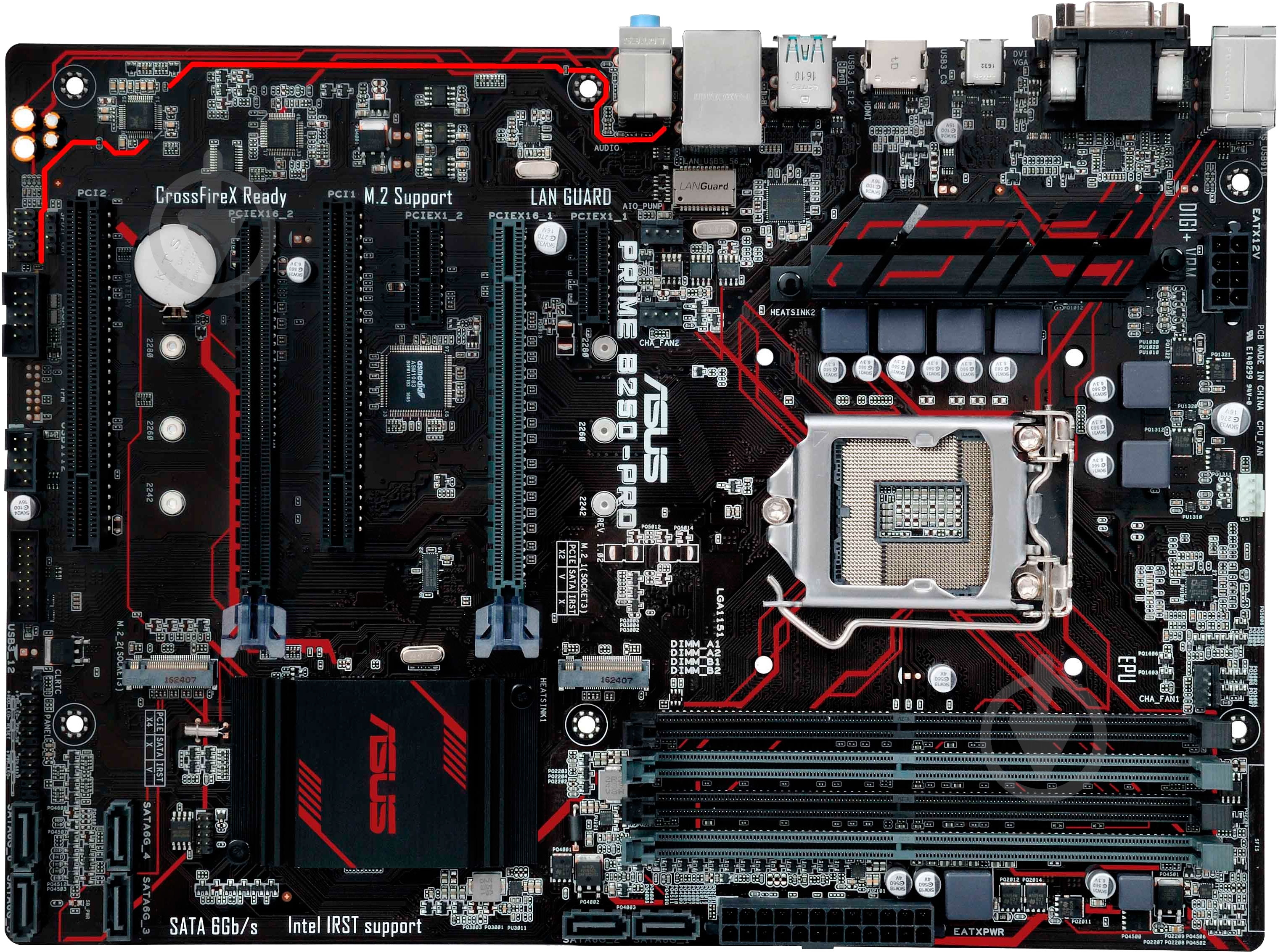 Материнская плата Asus PRIME_B250-PRO (Socket 1151, Intel B250, ATX) - фото 1