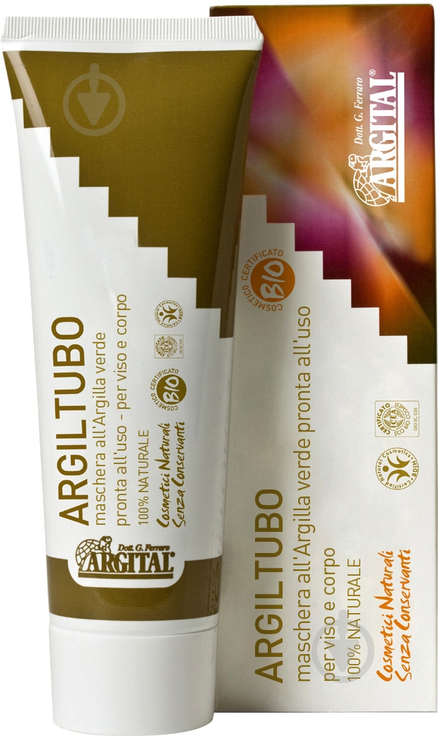 Глина Argital зелена Argiltubo 250 мл - фото 1 Глина Argital зелена Argiltubo 250 мл - фото 1