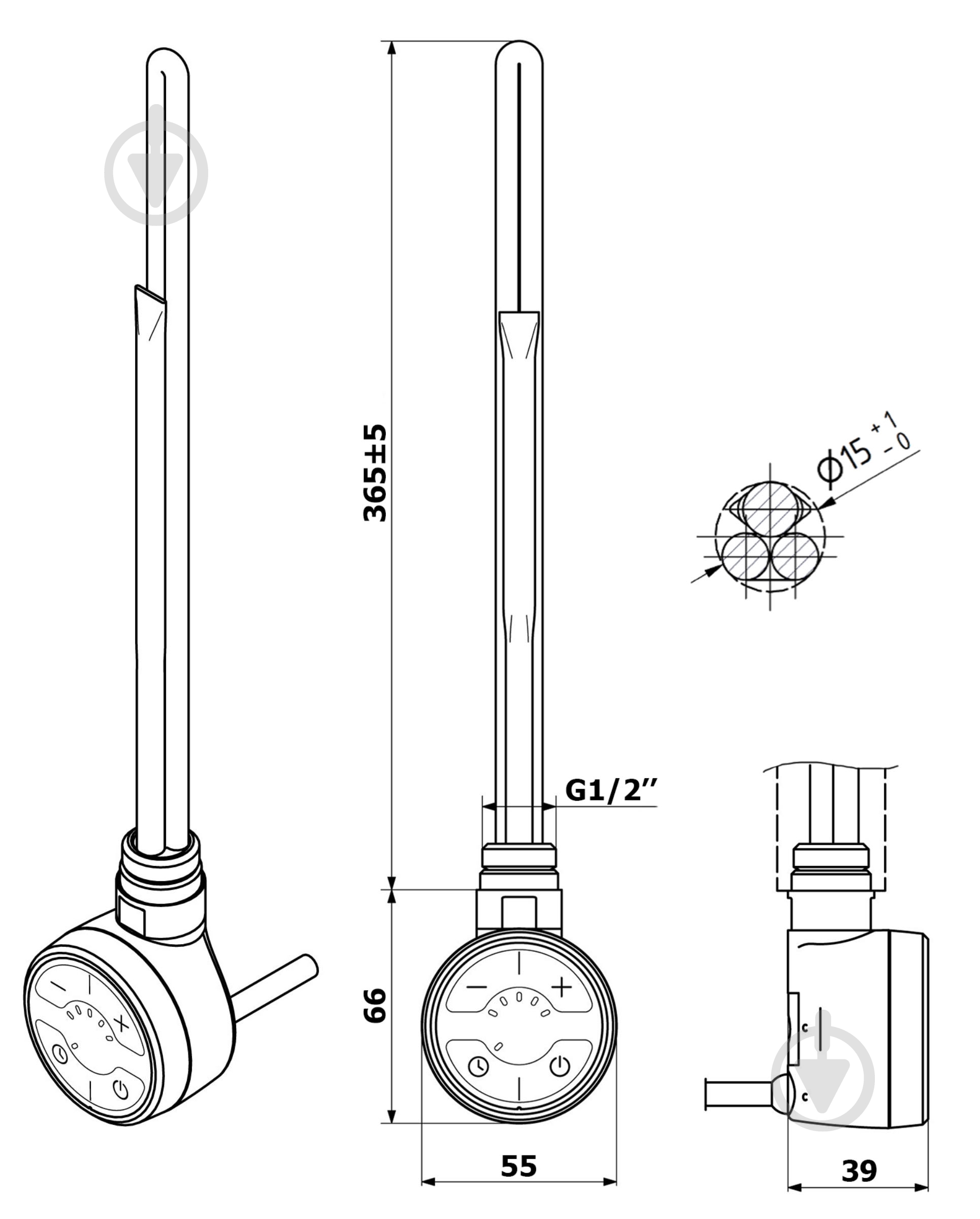 Електронагрівач Mario MOA 600 Вт - фото 6