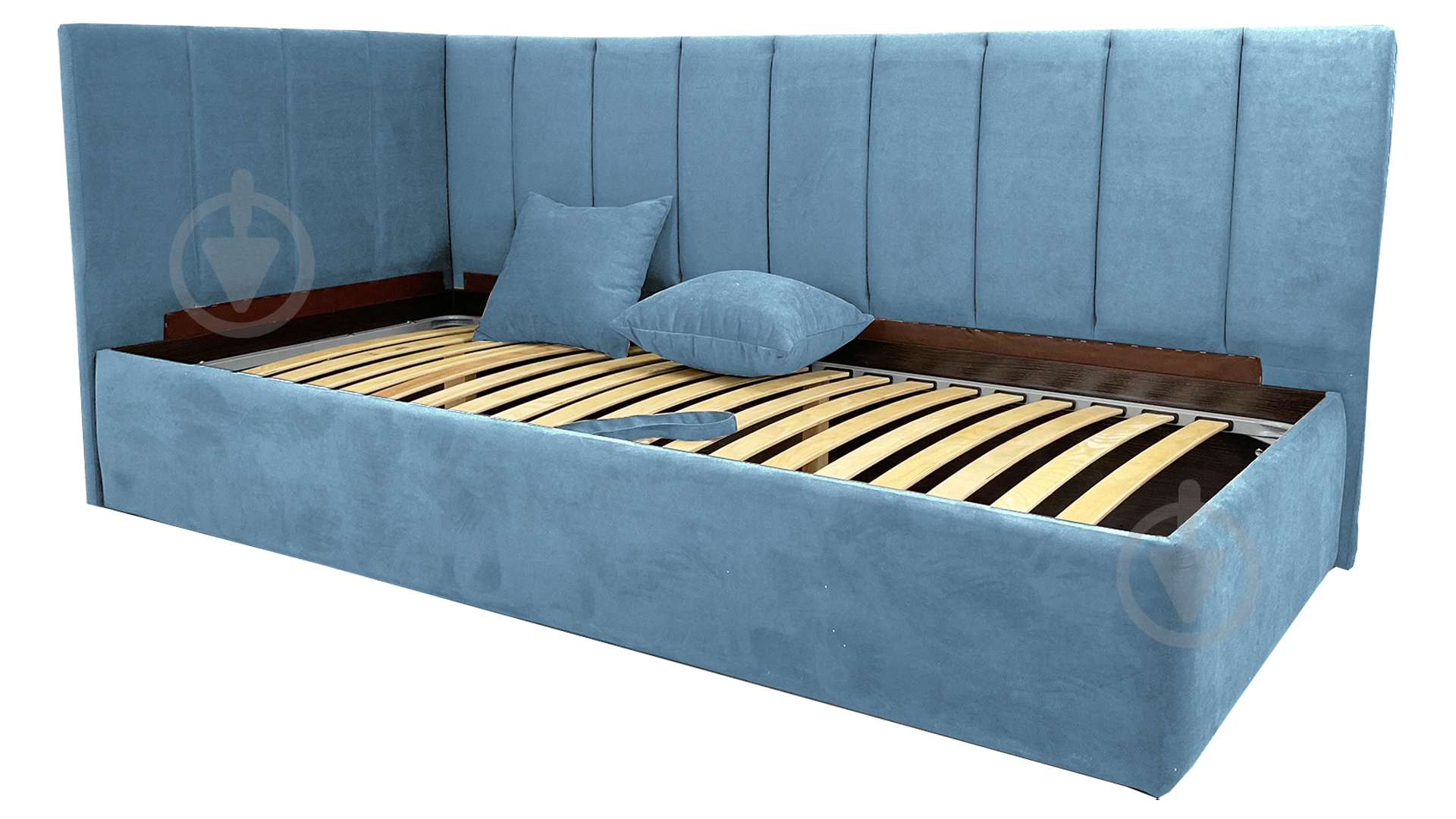 Диван прямой Кедр Виктория L голубой 2140x1040x930 мм - фото 1 Диван прямой Кедр Виктория L голубой 2140x1040x930 мм - фото 1