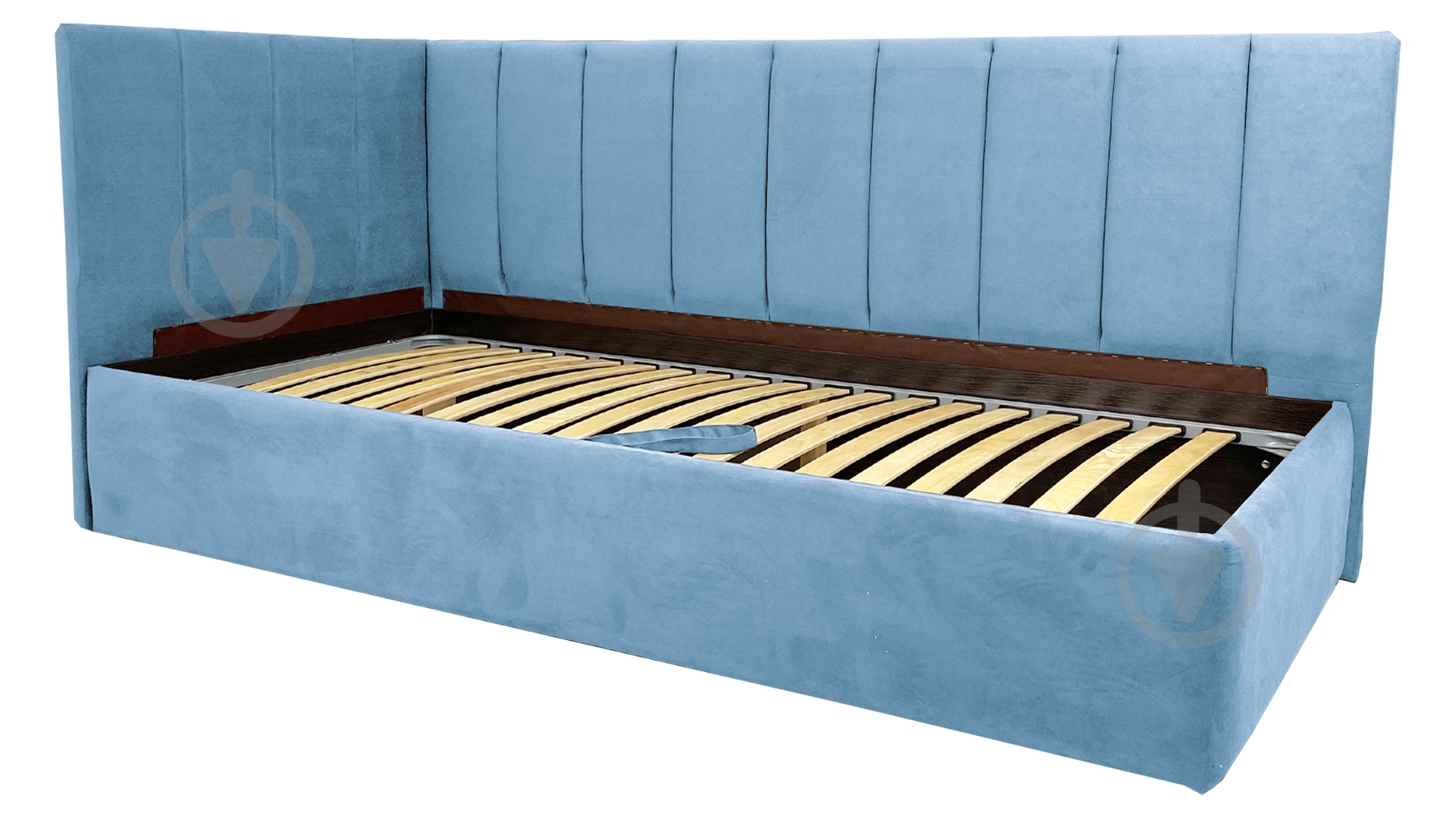 Диван прямой Кедр Виктория L голубой 2140x1040x930 мм - фото 2 Диван прямой Кедр Виктория L голубой 2140x1040x930 мм - фото 2