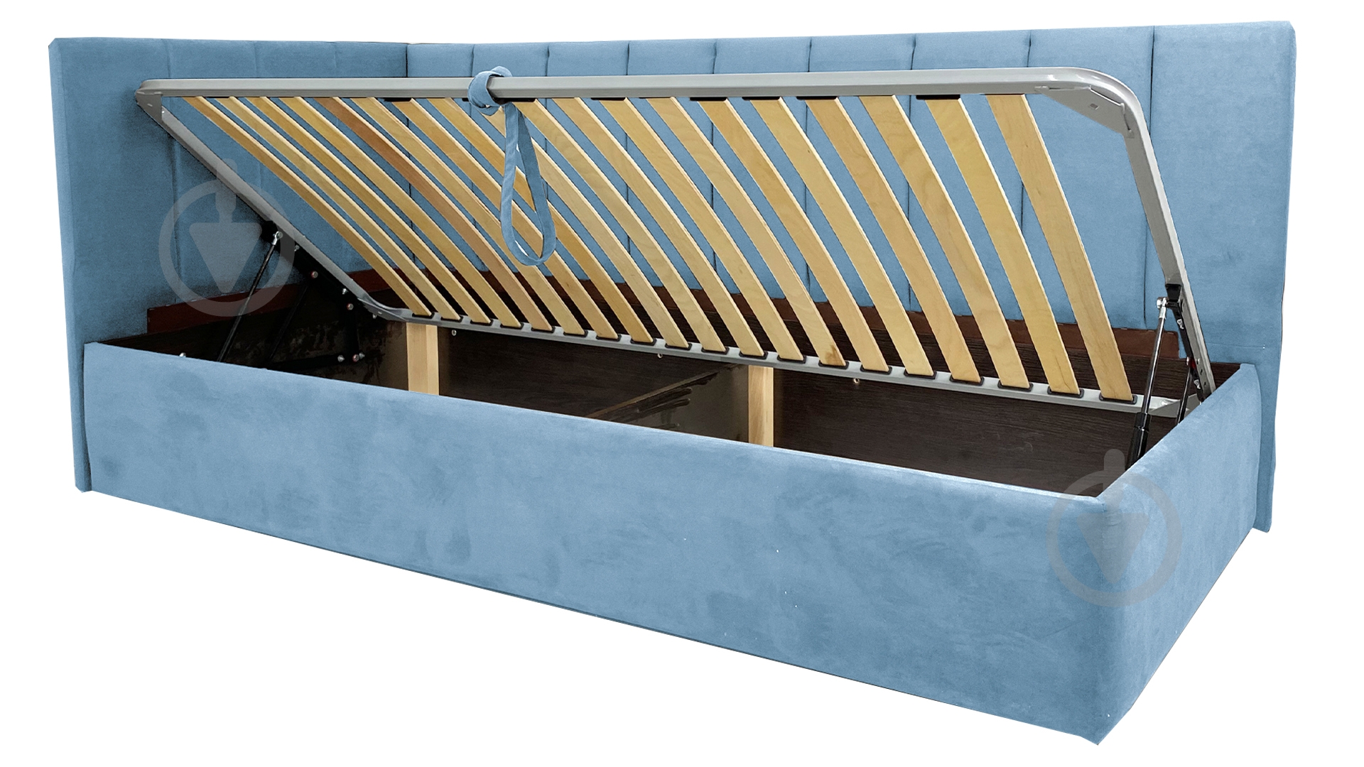 Диван прямой Кедр Виктория L голубой 2140x1040x930 мм - фото 3 Диван прямой Кедр Виктория L голубой 2140x1040x930 мм - фото 3