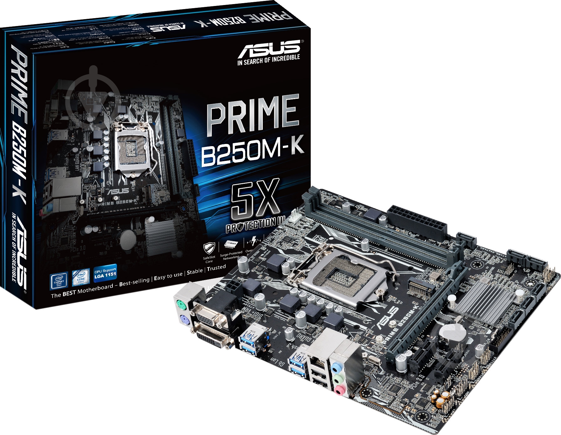 Материнская плата Asus PRIME_B250M-K (Socket 1151, Intel B250, mirco ATX) - фото 4