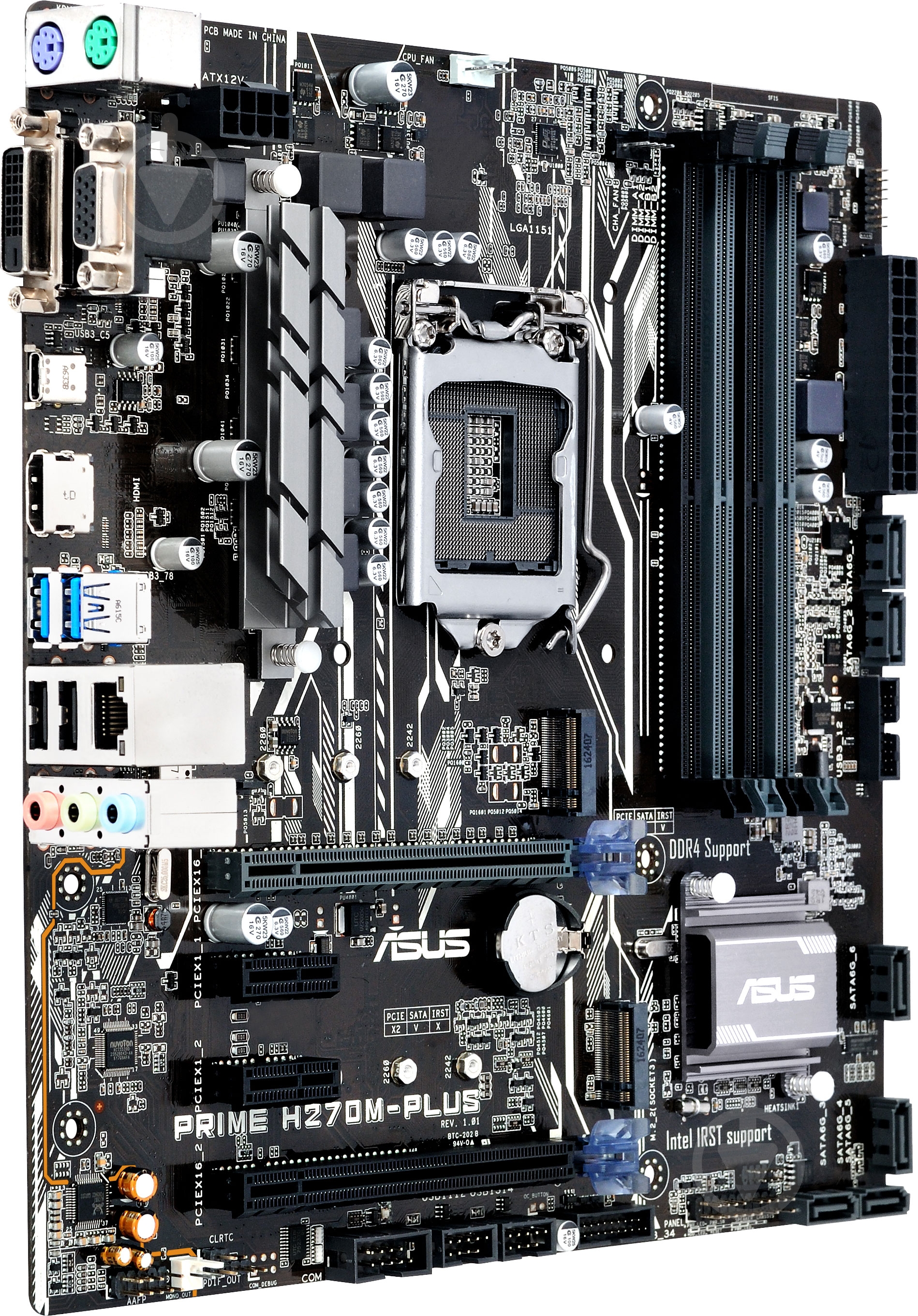 Материнская плата Asus PRIME_H270M-PLUS (Socket 1151, Intel H270, mirco ATX) - фото 2