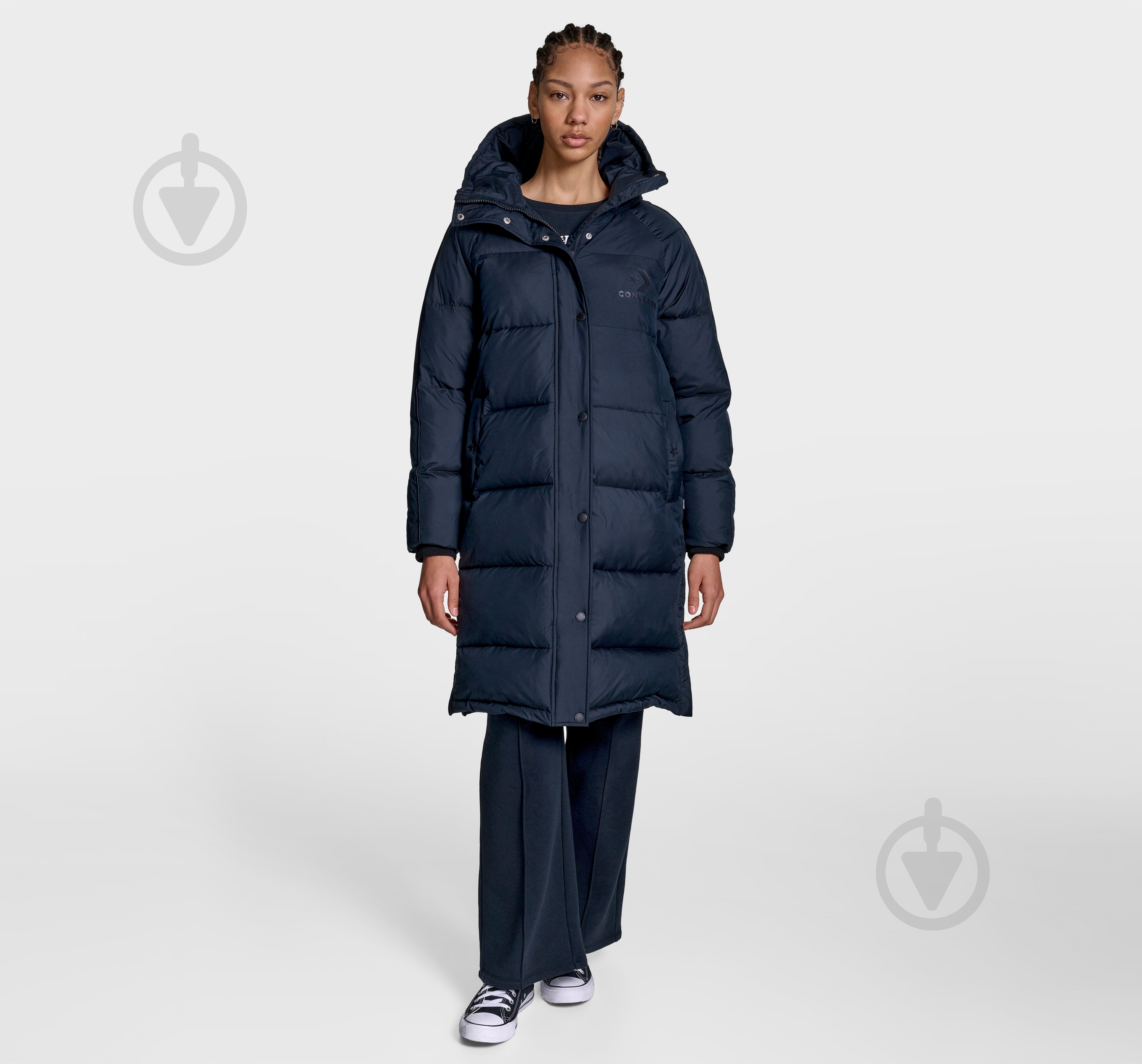 Куртка Converse QUILTED STADIUM PUFFER JACKET CVW5J004-BLK р.XS - фото 8