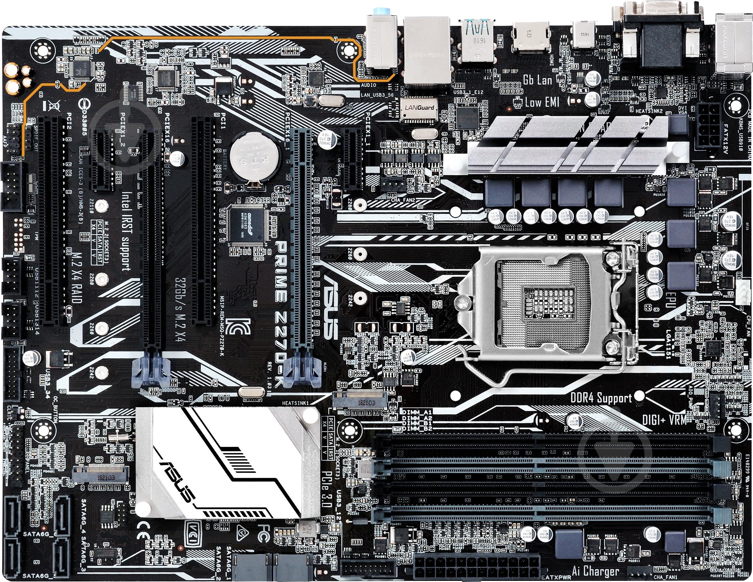 Материнская плата Asus PRIME_Z270-K (Socket 1151, Intel Z270, ATX) - фото 1