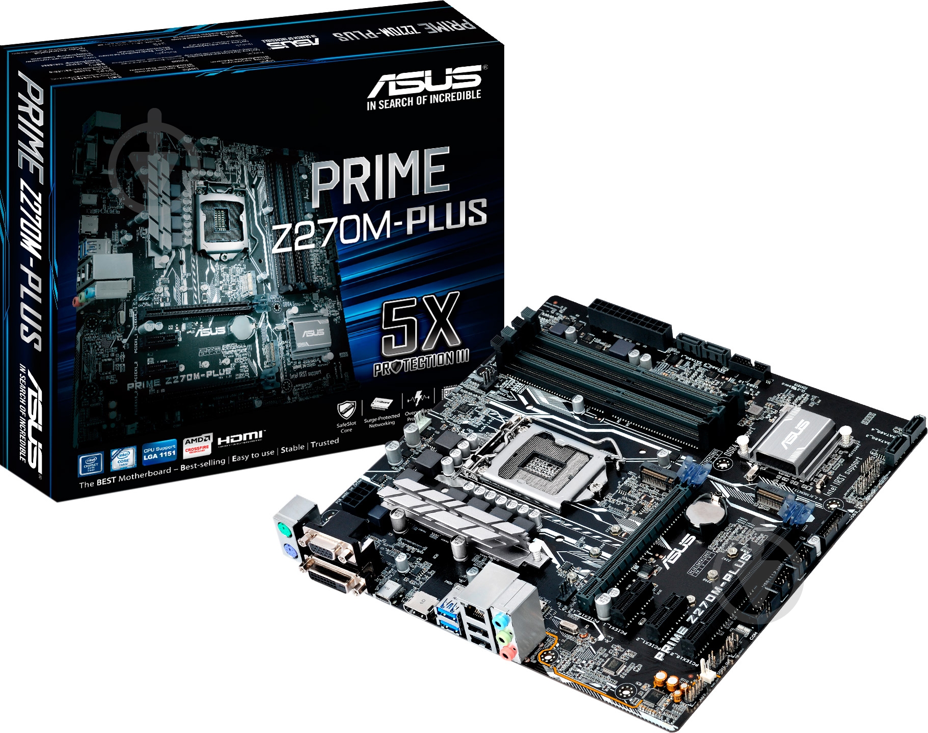 Материнская плата Asus PRIME_Z270M-PLUS (Socket 1151, Intel Z270, mirco ATX) - фото 4
