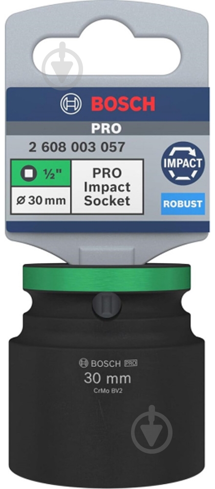 Головка 1/2" 30 мм Bosch PRO Standart 1 шт. 2608003057 - фото 3 Головка 1/2" 30 мм Bosch PRO Standart 1 шт. 2608003057 - фото 3