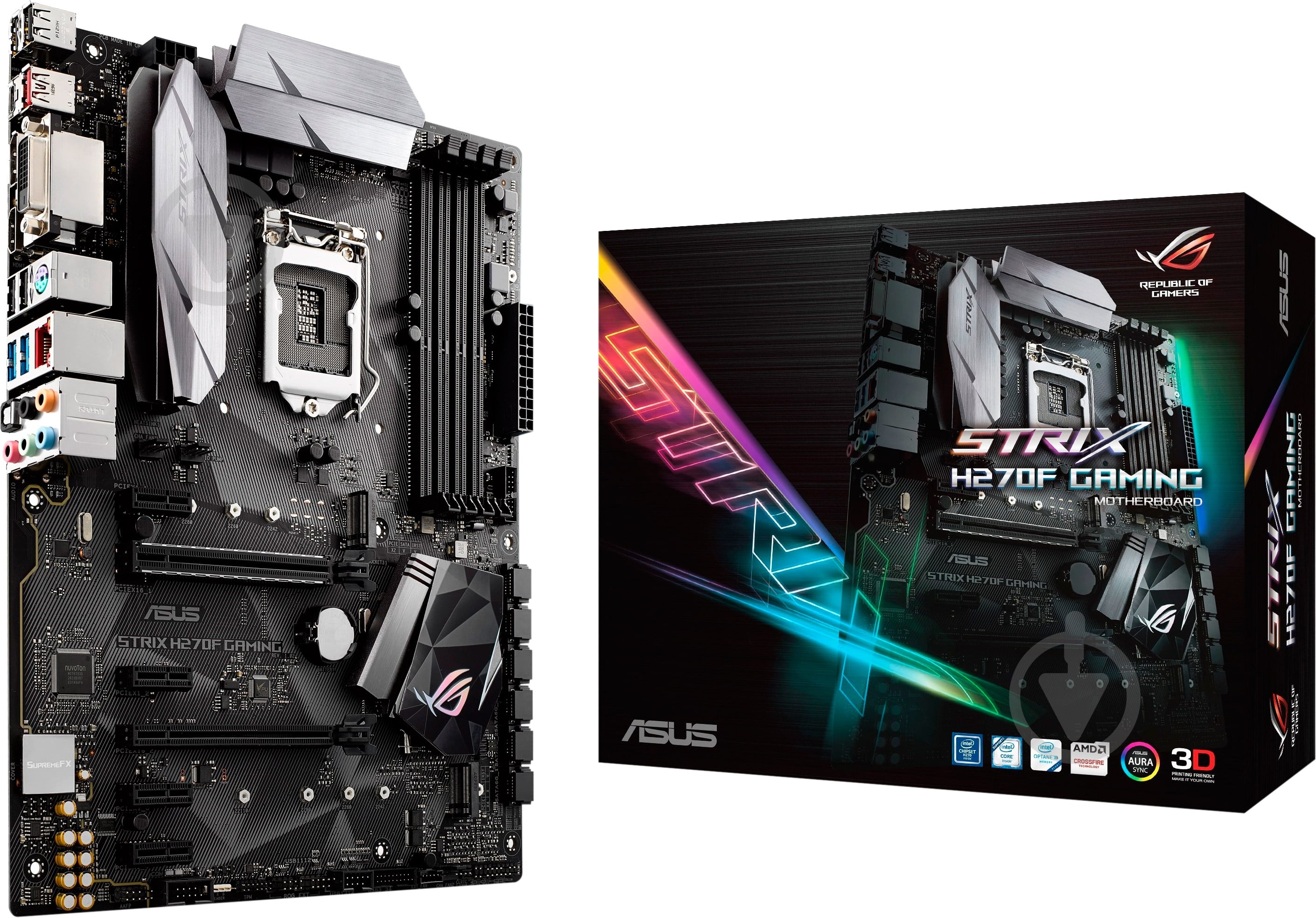 Материнская плата Asus STRIX_H270F_GAMING (Socket 1151, Intel H270, ATX) - фото 4 Материнская плата Asus STRIX_H270F_GAMING (Socket 1151, Intel H270, ATX) - фото 4