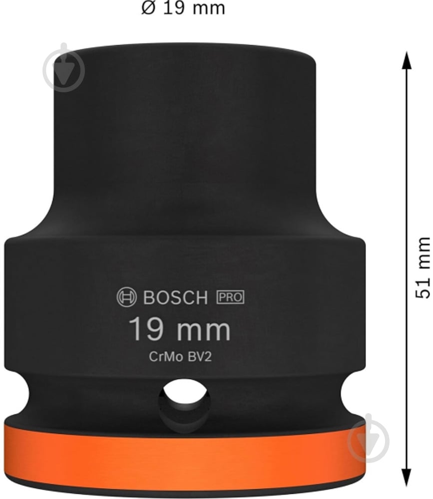 Головка 3/4" 19 мм Bosch PRO Standart 1 шт. 2608003058 - фото 2 Головка 3/4" 19 мм Bosch PRO Standart 1 шт. 2608003058 - фото 2