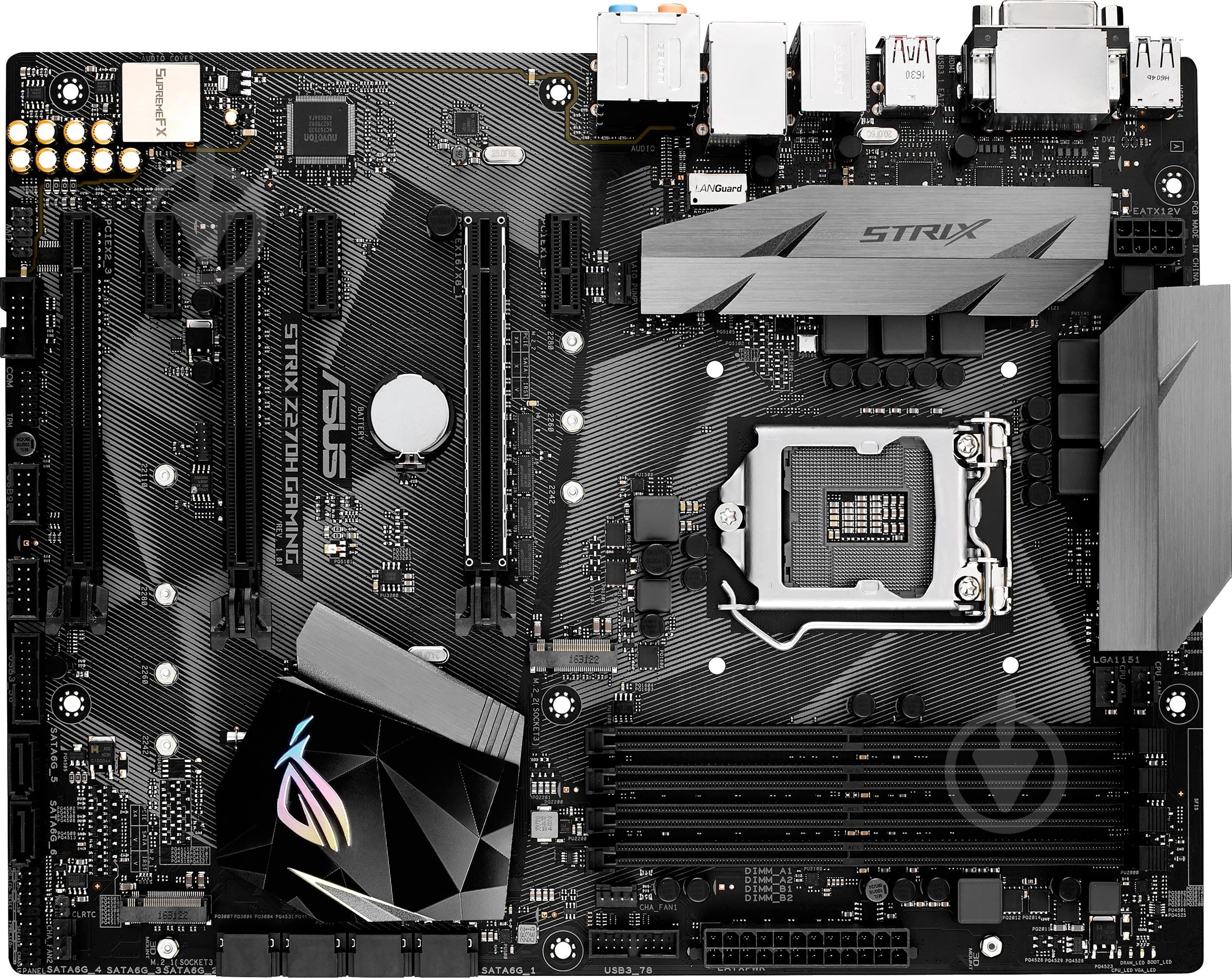 Материнская плата Asus STRIX_Z270H_GAMING (Socket 1151, Intel Z270, ATX) - фото 1