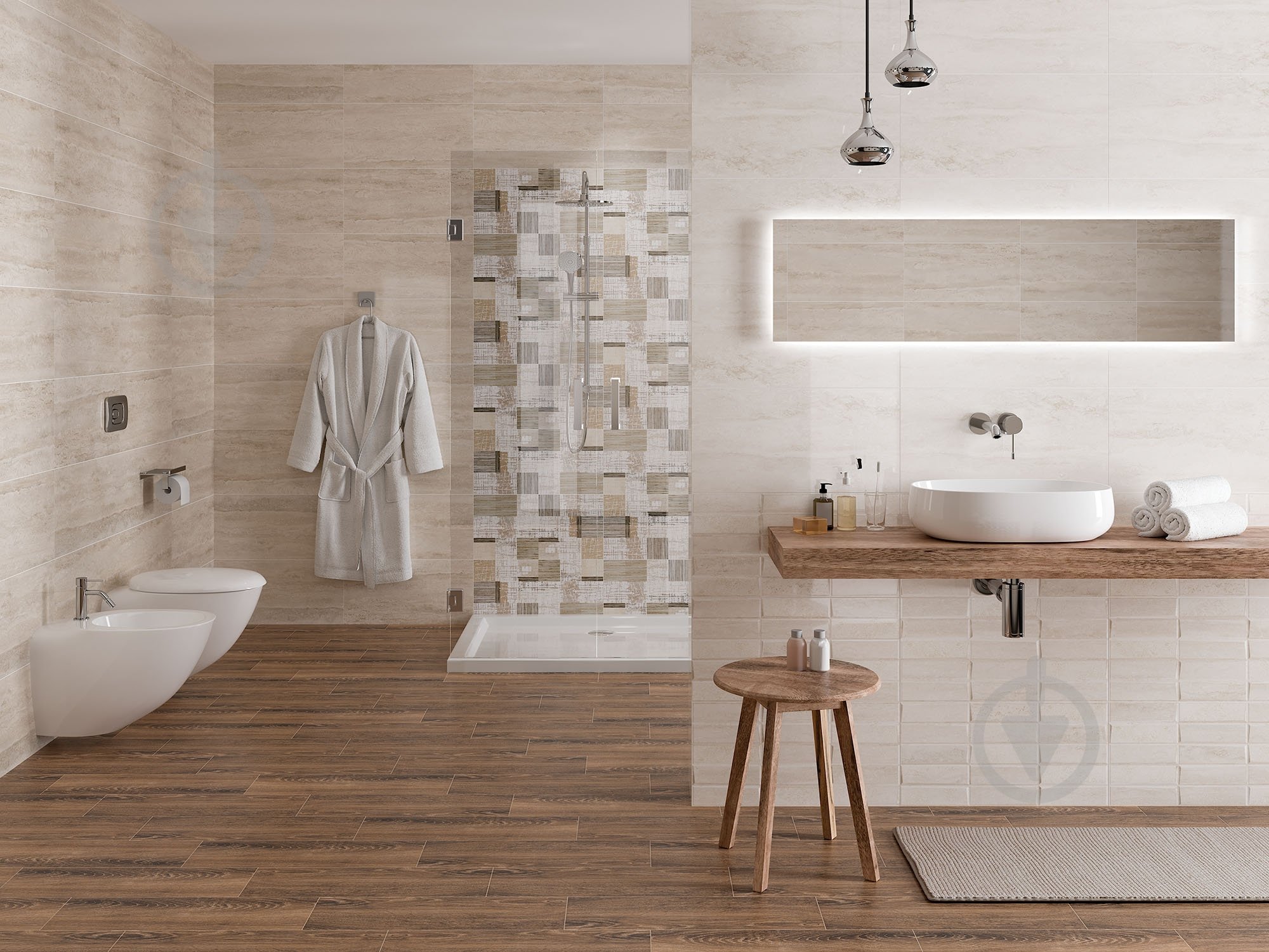 Плитка Cersanit Elira cream 29,7x60 см - фото 3