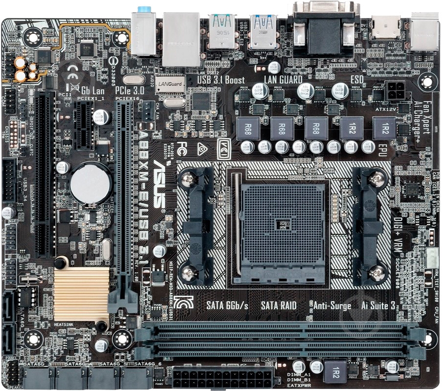 Материнская плата Asus A88XM-E/USB_3.1 (Socket FM2+, AMD A88X, mirco ATX) - фото 1