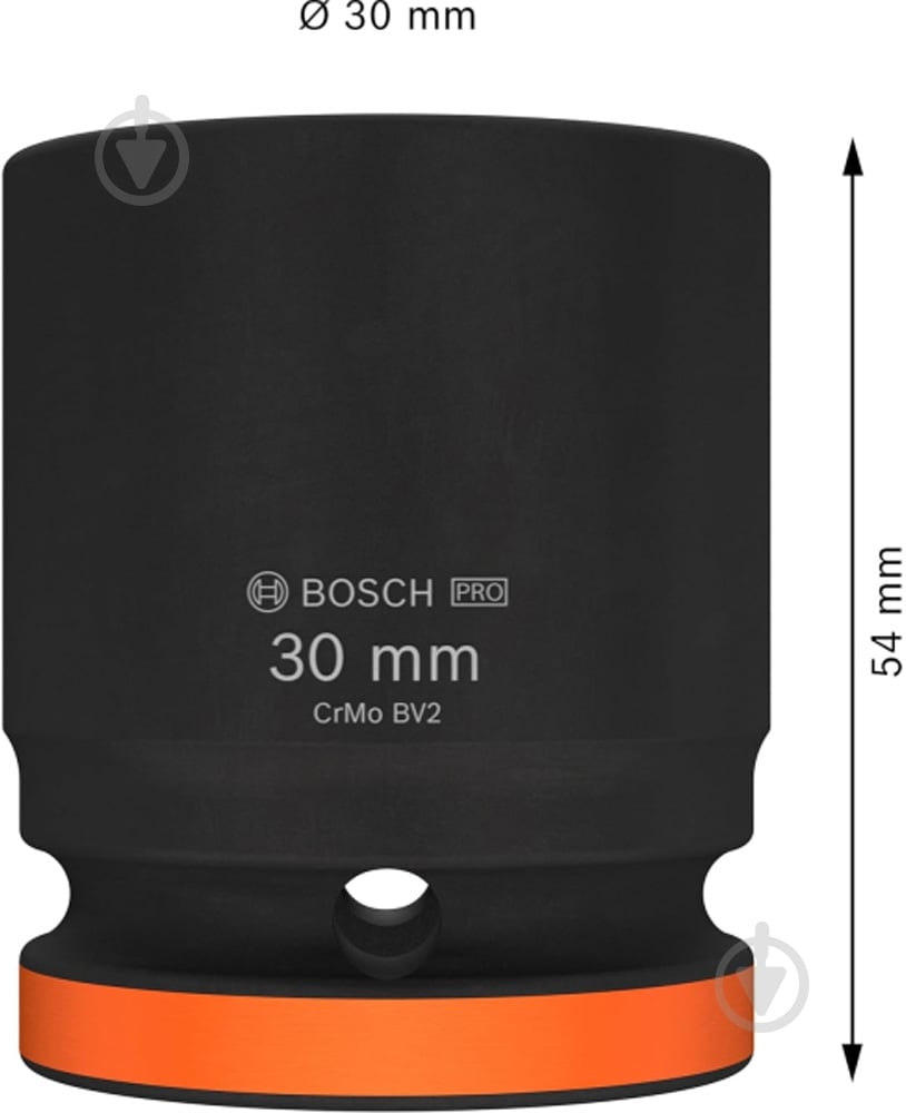 Головка 3/4" 30 мм Bosch PRO Standart 1 шт. 2608003062 - фото 2 Головка 3/4" 30 мм Bosch PRO Standart 1 шт. 2608003062 - фото 2