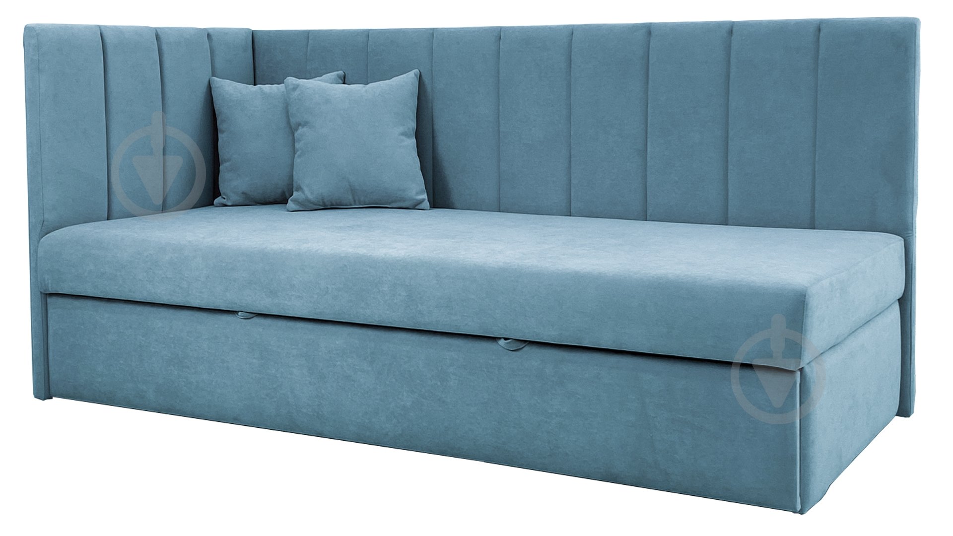 Диван прямой Кедр Виктория L голубой 1980x900x930 мм - фото 1 Диван прямой Кедр Виктория L голубой 1980x900x930 мм - фото 1