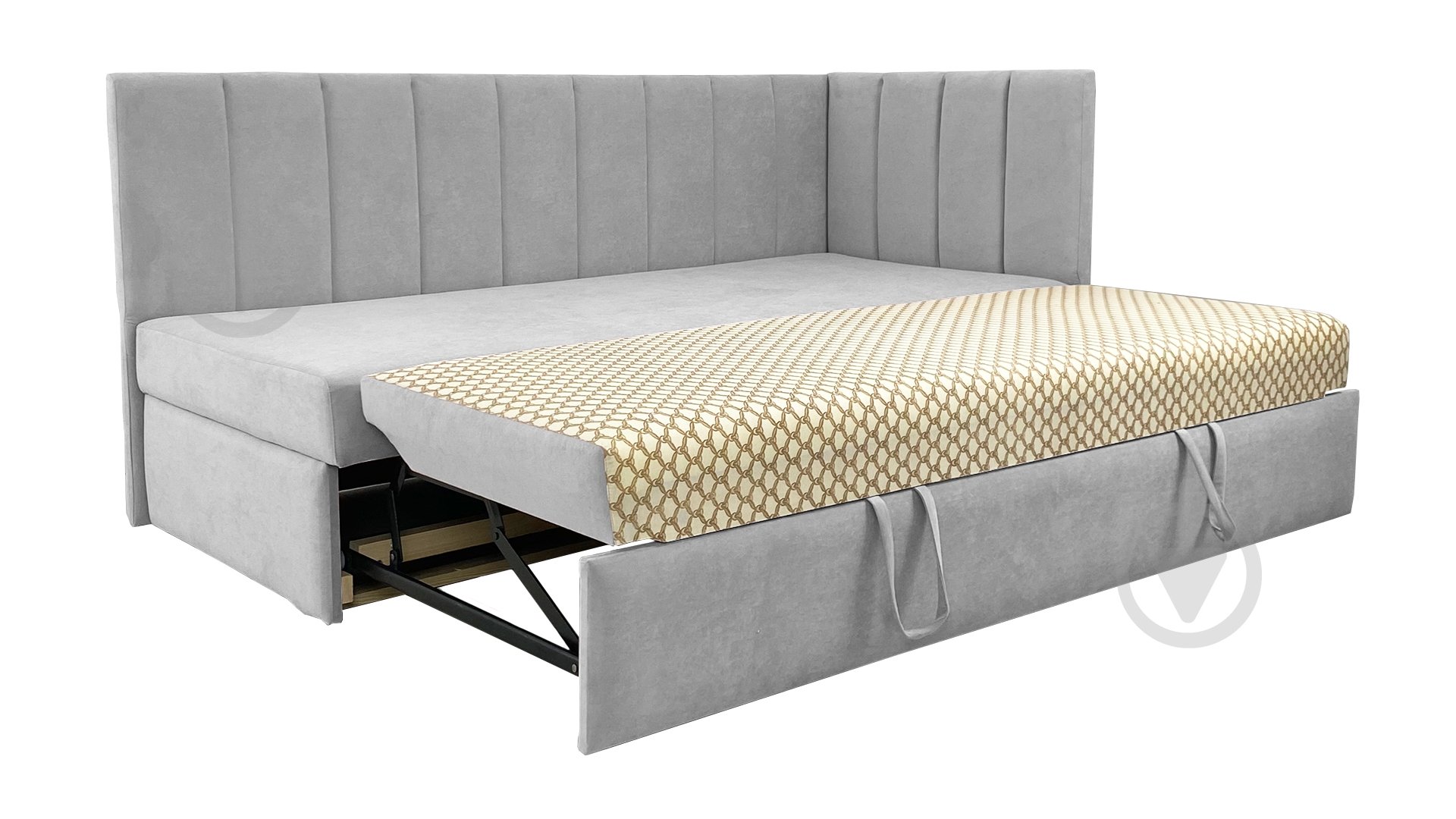 Диван прямой Кедр Виктория R светло-серый 1980x900x930 мм - фото 3 Диван прямой Кедр Виктория R светло-серый 1980x900x930 мм - фото 3