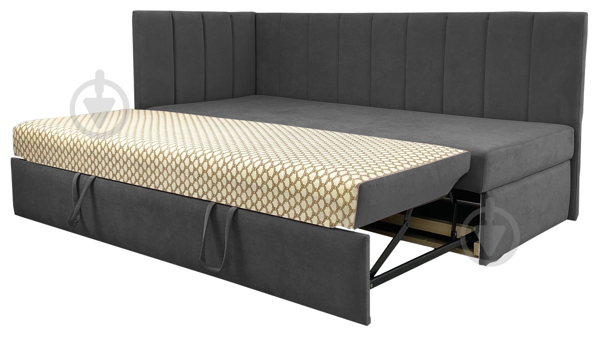 Диван прямой Кедр Виктория L графит 1980x900x930 мм - фото 3 Диван прямой Кедр Виктория L графит 1980x900x930 мм - фото 3