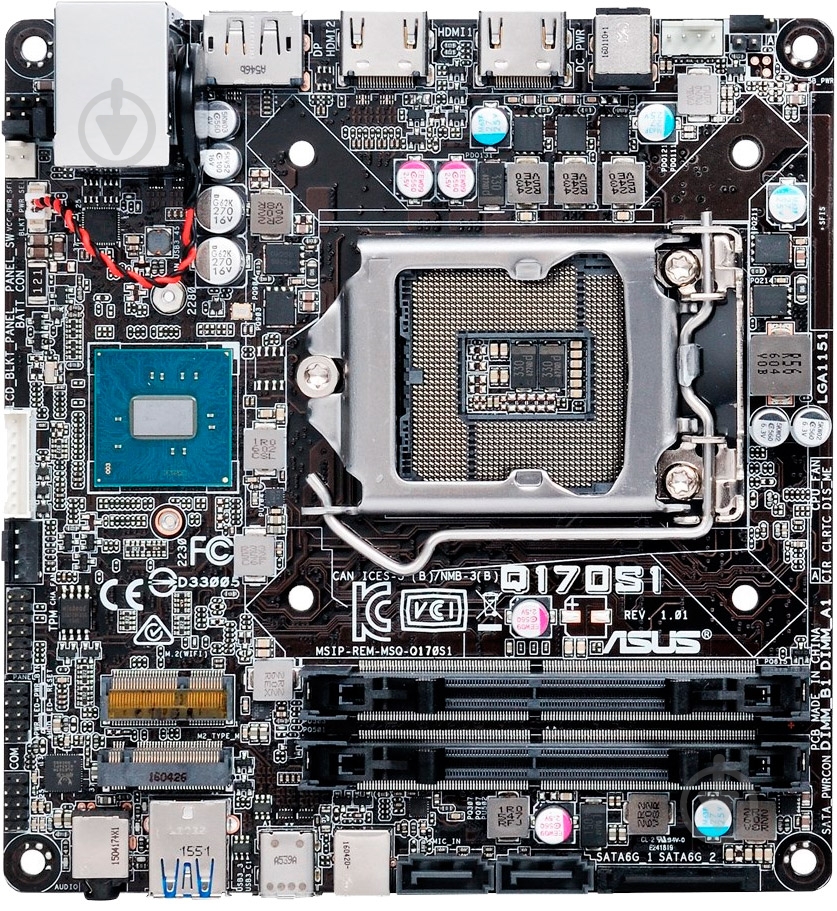 Материнская плата Asus Q170S1 (Socket 1151, Intel Q170, mini STX) - фото 1