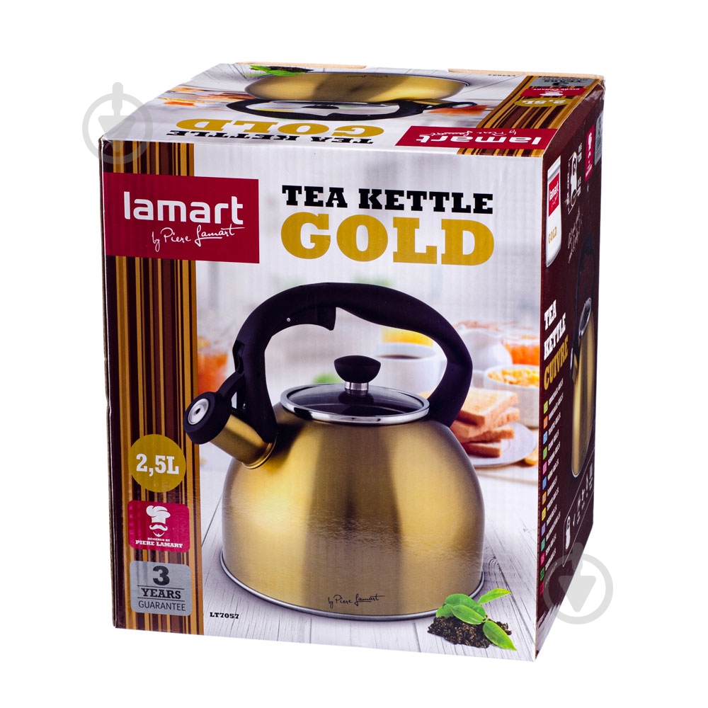 Чайник Lamart Gold 2,5 л LT7057 - фото 2 Чайник Lamart Gold 2,5 л LT7057 - фото 2