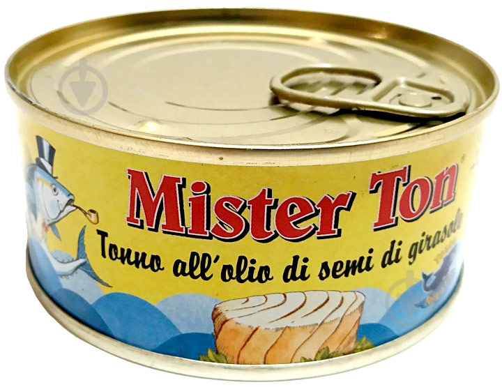 Консерва Mister Ton Тунец в растительном масле 160 г - фото 1