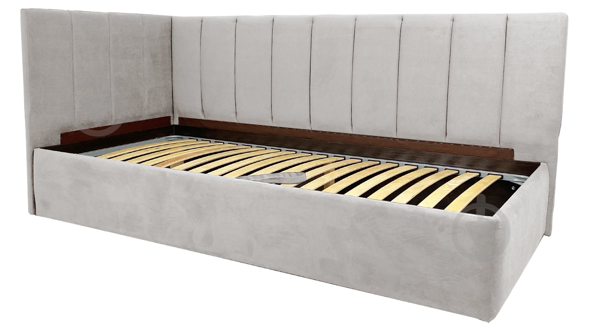 Диван прямой Кедр Виктория L светло-серый 2140x1040x930 мм - фото 2