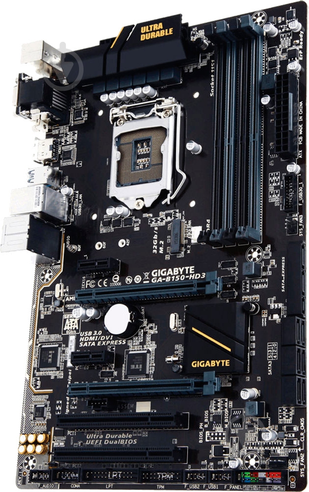 Материнская плата Gigabyte GA-B150-HD3 (Socket 1151, Intel B150, ATX) - фото 2 Материнская плата Gigabyte GA-B150-HD3 (Socket 1151, Intel B150, ATX) - фото 2