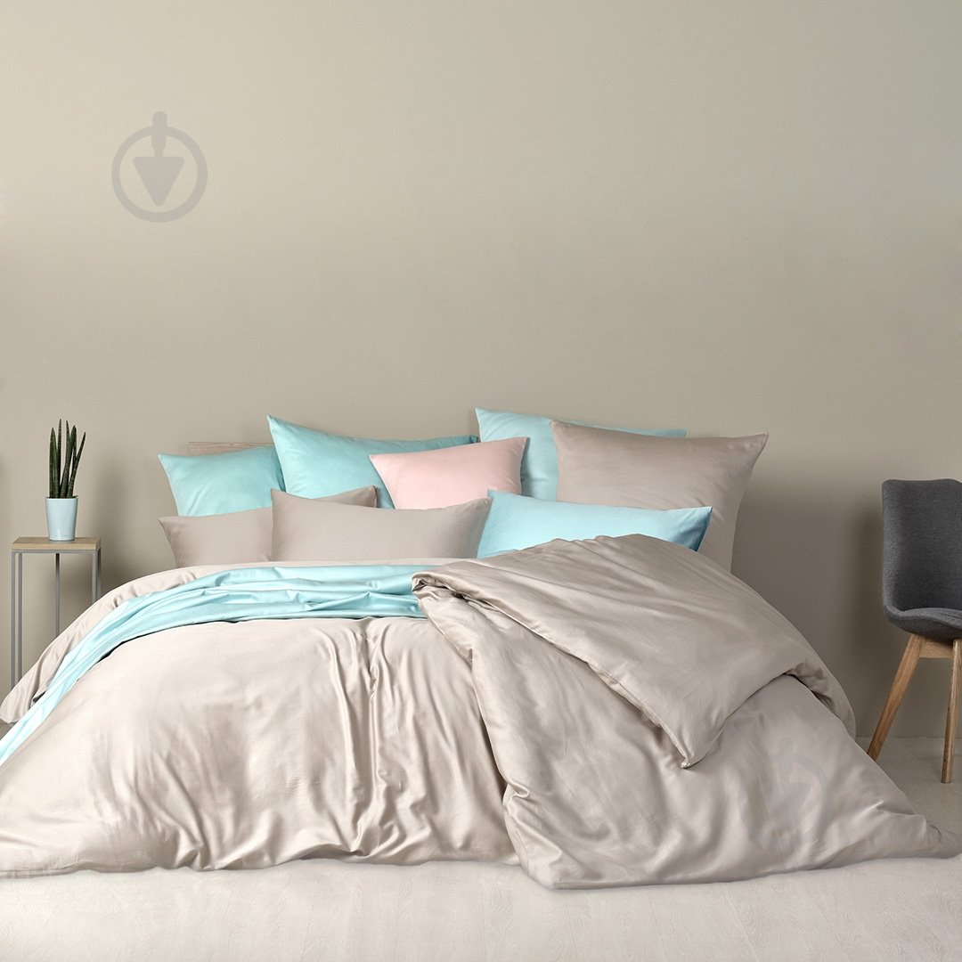 Простынь Сатин 240x260 см серый IDEIA - фото 3