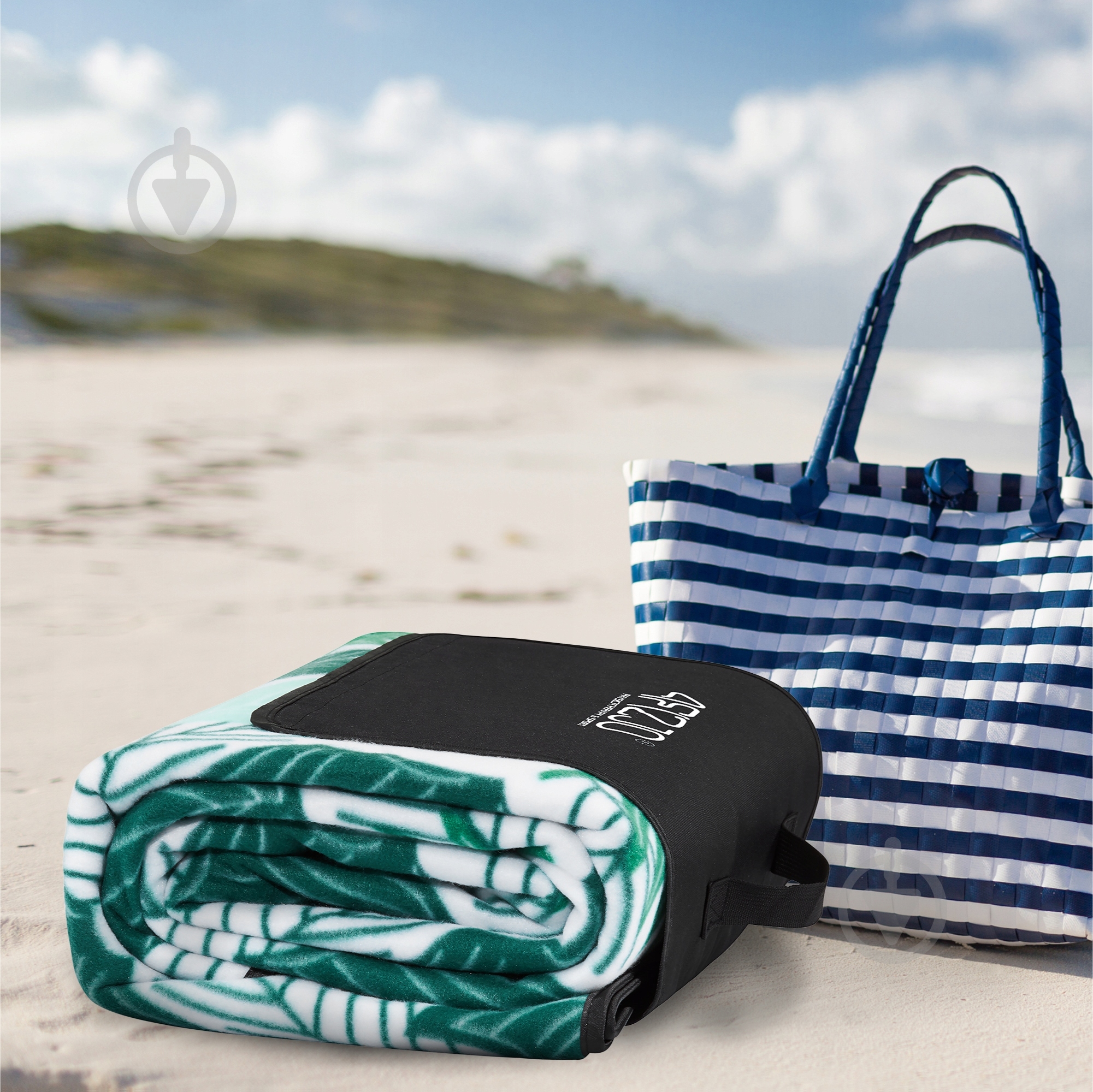 Коврик для пикника 4fizjo (P-5905973400930) 4FJ0623 200x200 см зеленый с белым - фото 12 Коврик для пикника 4fizjo (P-5905973400930) 4FJ0623 200x200 см зеленый с белым - фото 12