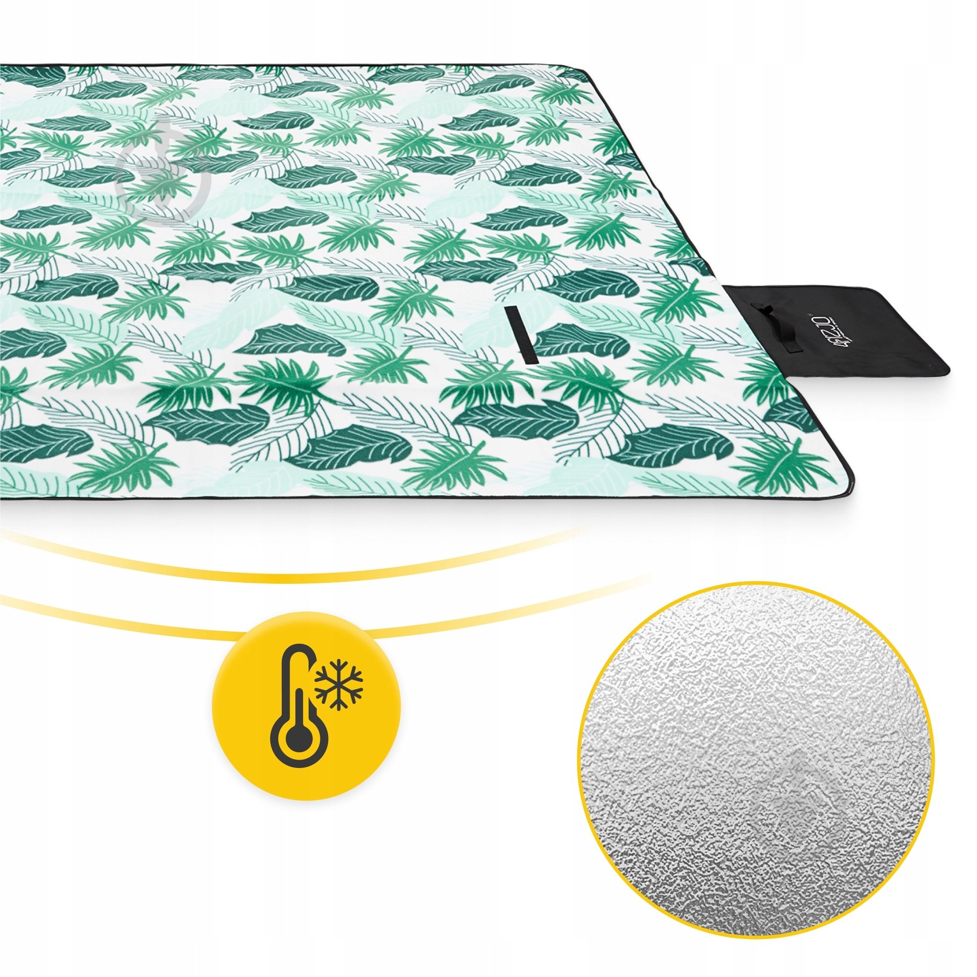 Коврик для пикника 4fizjo (P-5905973400930) 4FJ0623 200x200 см зеленый с белым - фото 7 Коврик для пикника 4fizjo (P-5905973400930) 4FJ0623 200x200 см зеленый с белым - фото 7