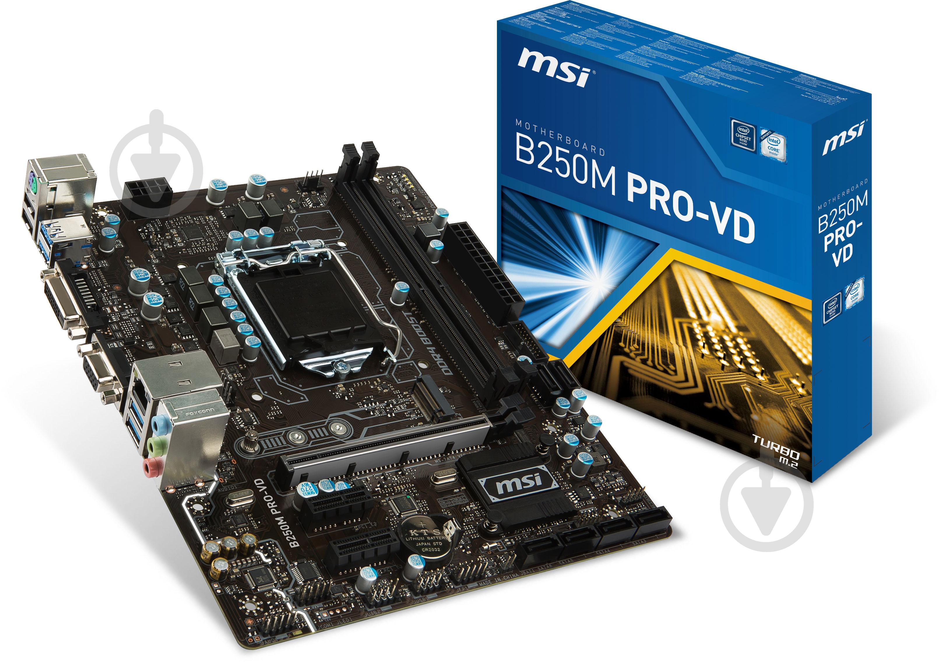 Материнская плата MSI B250M_PRO-VD (Socket 1151, Intel B250, mirco ATX) - фото 5 Материнская плата MSI B250M_PRO-VD (Socket 1151, Intel B250, mirco ATX) - фото 5