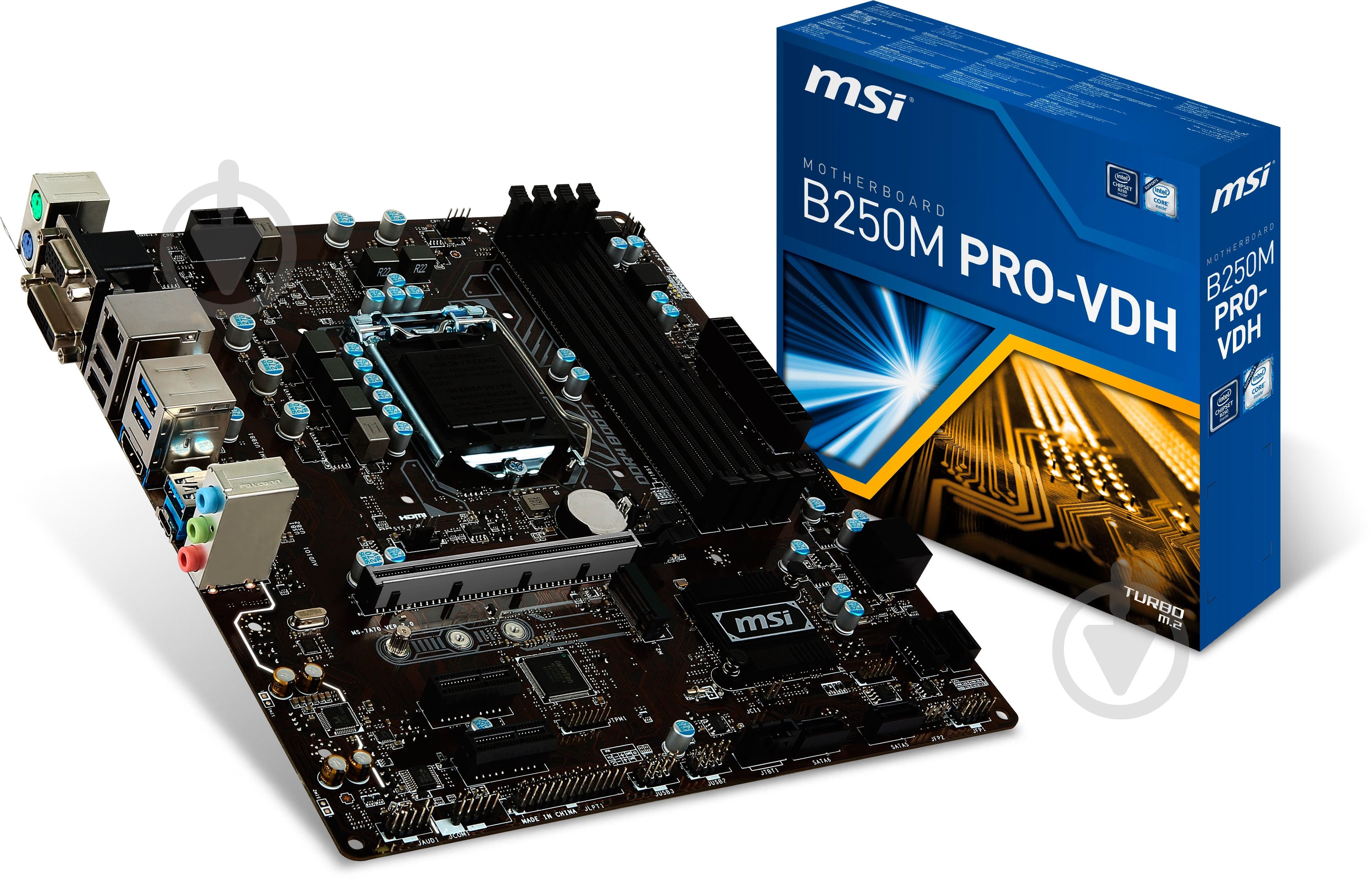 Материнська плата MSI B250M_PRO-VDH (Socket 1151, Intel B250, mirco ATX) - фото 5 Материнська плата MSI B250M_PRO-VDH (Socket 1151, Intel B250, mirco ATX) - фото 5