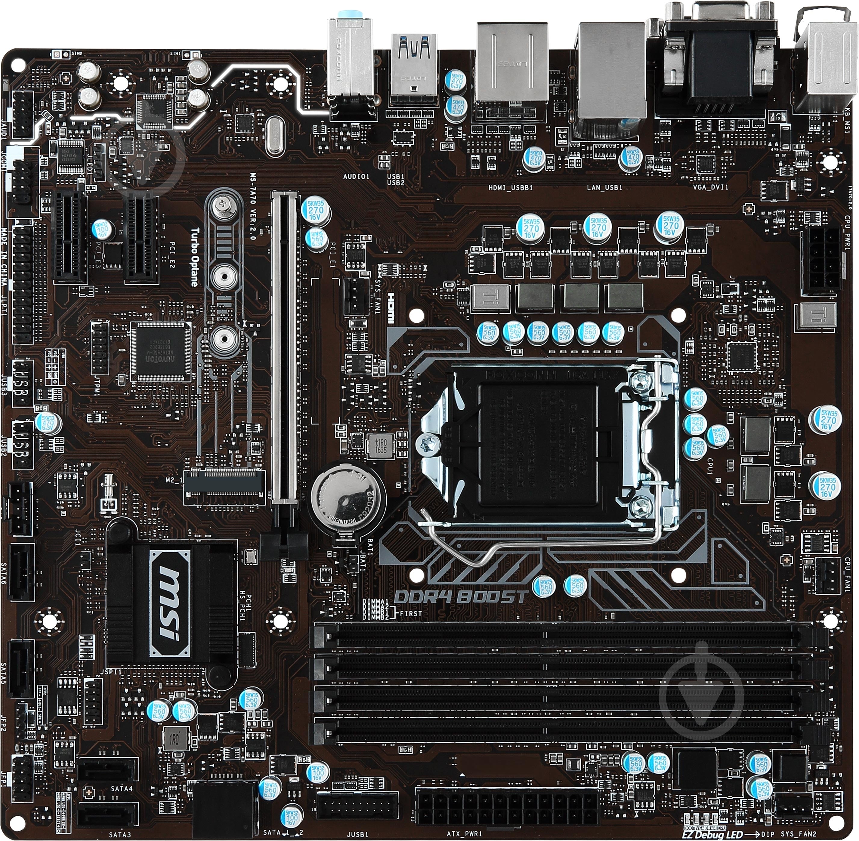 Материнська плата MSI B250M_PRO-VDH (Socket 1151, Intel B250, mirco ATX) - фото 1 Материнська плата MSI B250M_PRO-VDH (Socket 1151, Intel B250, mirco ATX) - фото 1
