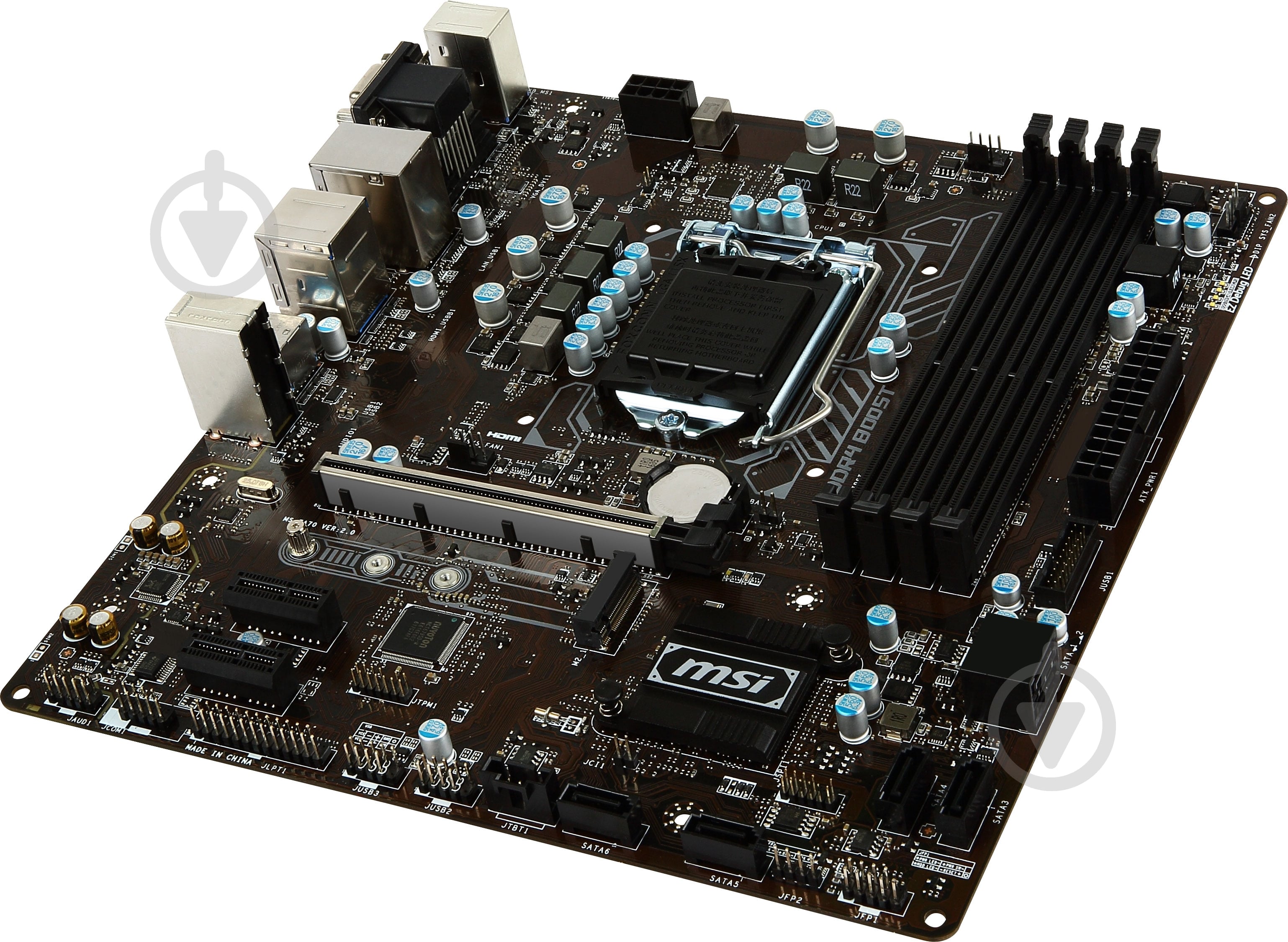 Материнська плата MSI B250M_PRO-VDH (Socket 1151, Intel B250, mirco ATX) - фото 3 Материнська плата MSI B250M_PRO-VDH (Socket 1151, Intel B250, mirco ATX) - фото 3