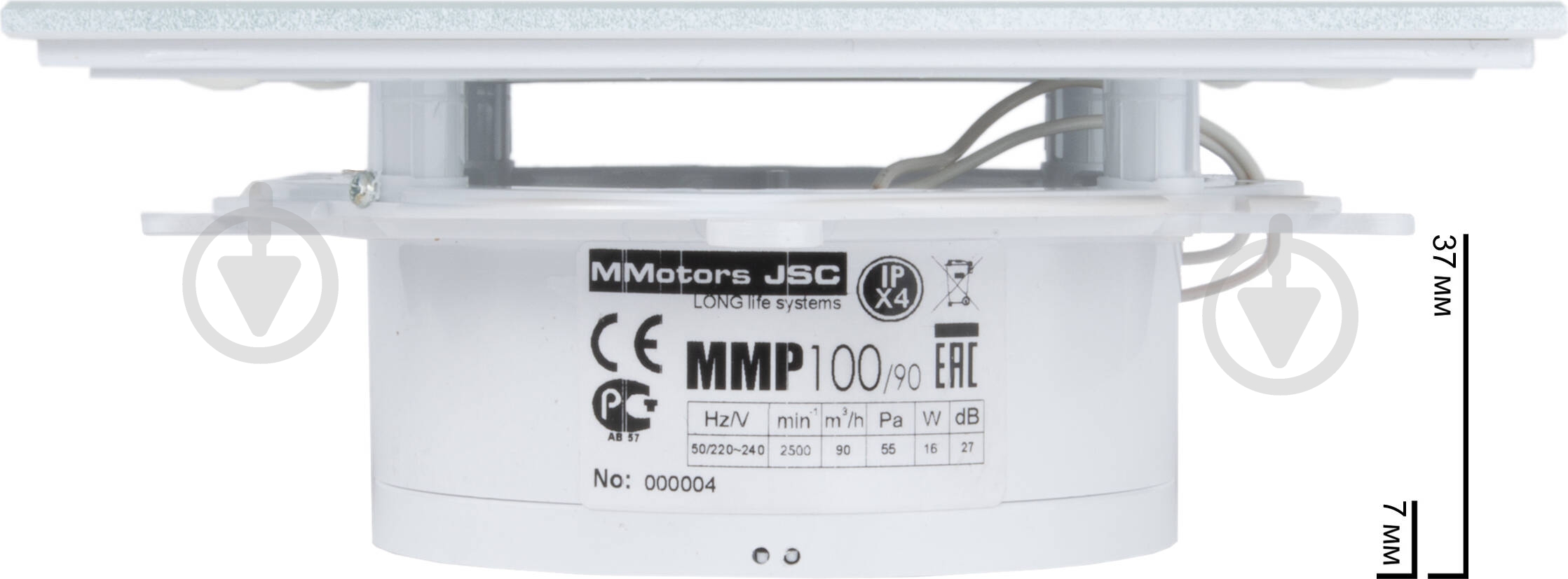 Вентилятор MMotors ММ-Р 06 белый матовый сверхтонкий - фото 4 Вентилятор MMotors ММ-Р 06 белый матовый сверхтонкий - фото 4