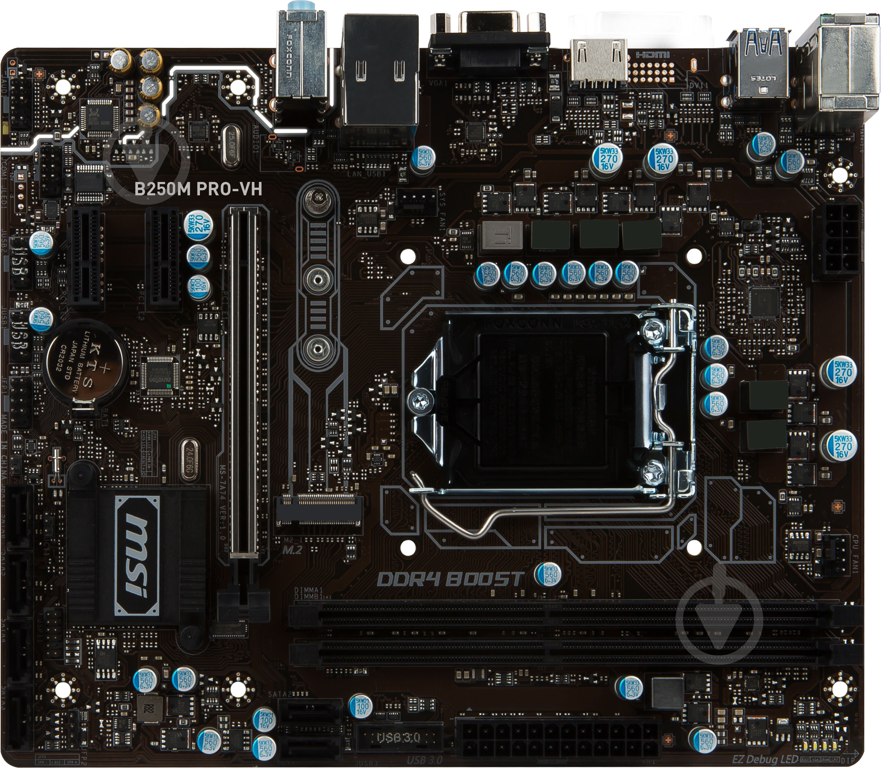 Материнська плата MSI B250M_PRO-VH (Socket 1151, Intel B250, mirco ATX) - фото 1 Материнська плата MSI B250M_PRO-VH (Socket 1151, Intel B250, mirco ATX) - фото 1
