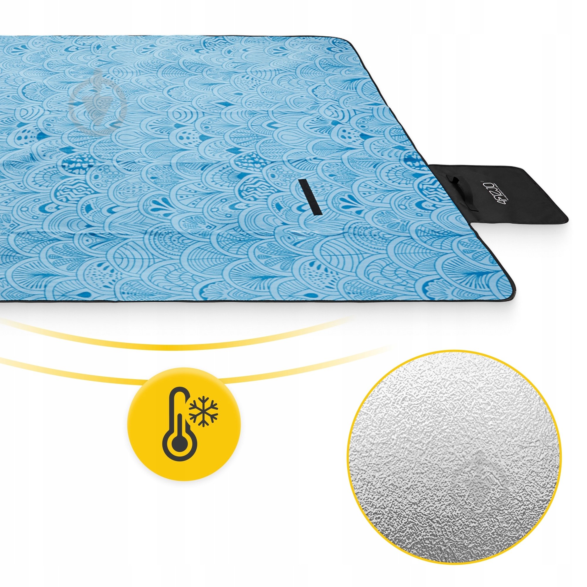 Килимок для пікніка 4fizjo (P-5905973400947) 4FJ0624 200x200 см синьо-блакитний - фото 14 Килимок для пікніка 4fizjo (P-5905973400947) 4FJ0624 200x200 см синьо-блакитний - фото 14