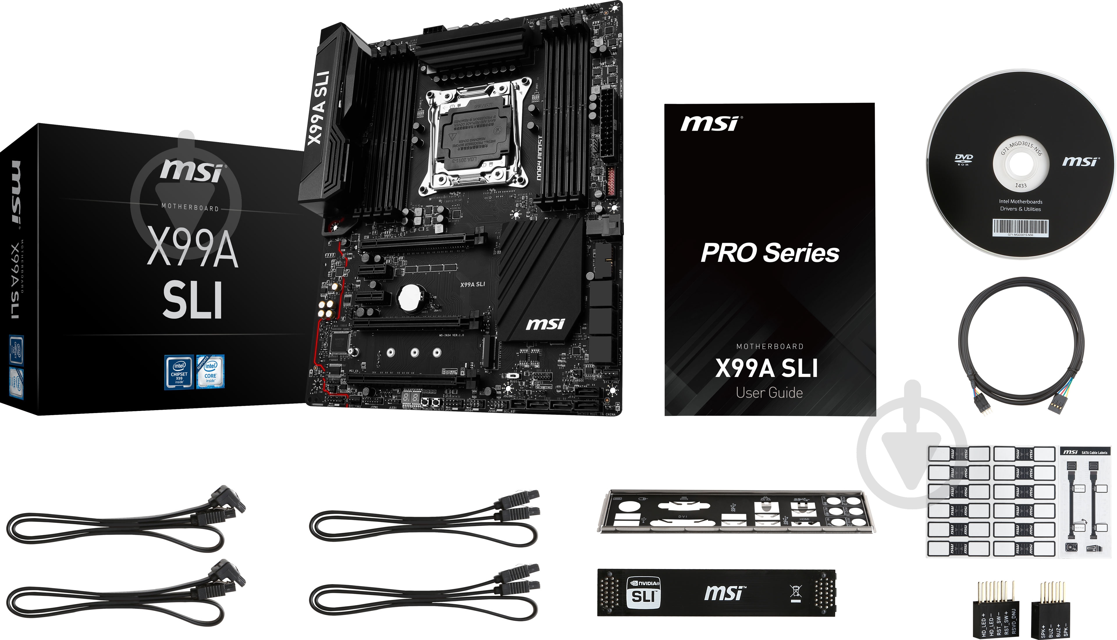 Материнская плата MSI X99A_SLI (Socket 2011-3, Intel X99, ATX) - фото 8 Материнская плата MSI X99A_SLI (Socket 2011-3, Intel X99, ATX) - фото 8