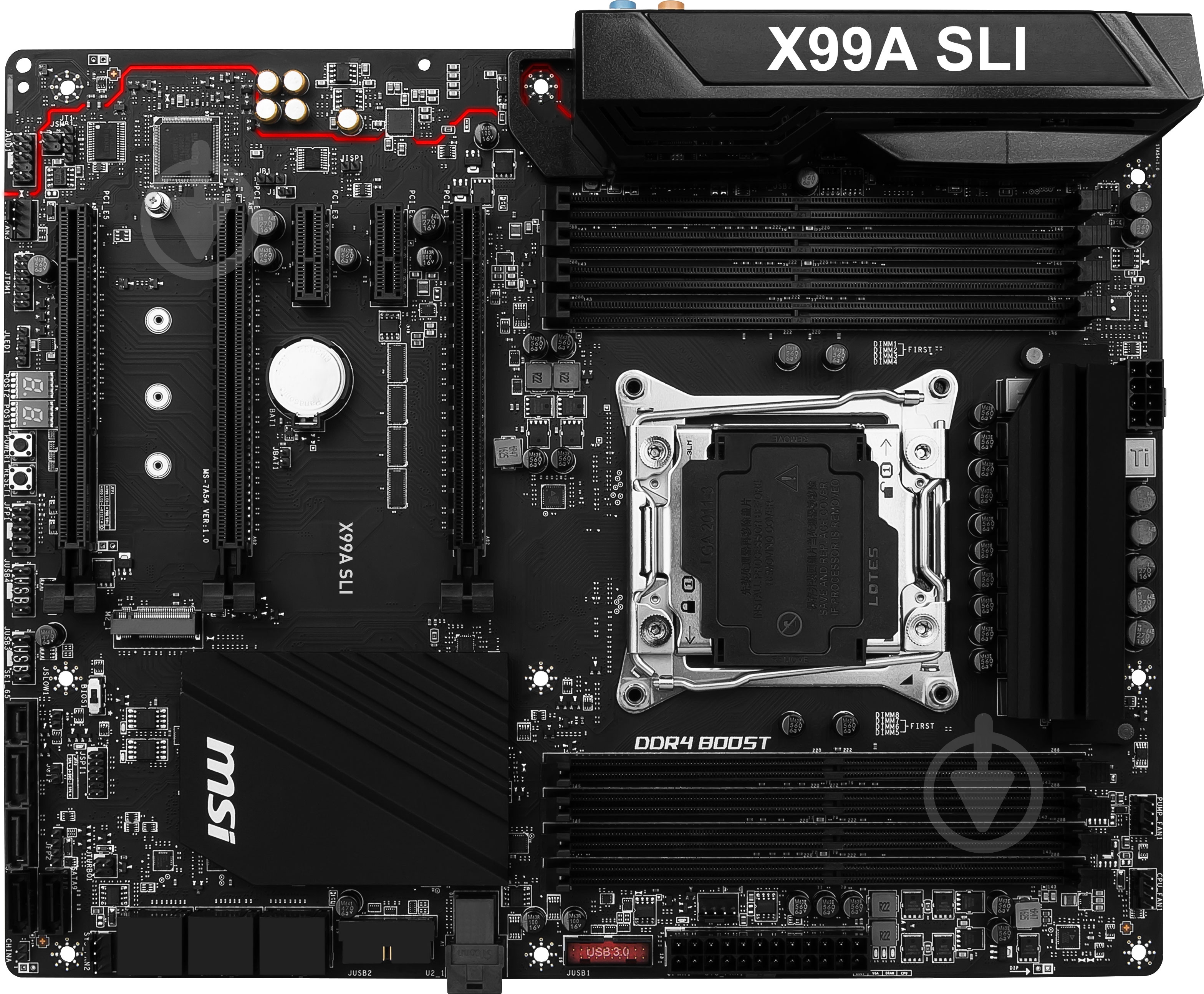 Материнская плата MSI X99A_SLI (Socket 2011-3, Intel X99, ATX) - фото 1 Материнская плата MSI X99A_SLI (Socket 2011-3, Intel X99, ATX) - фото 1