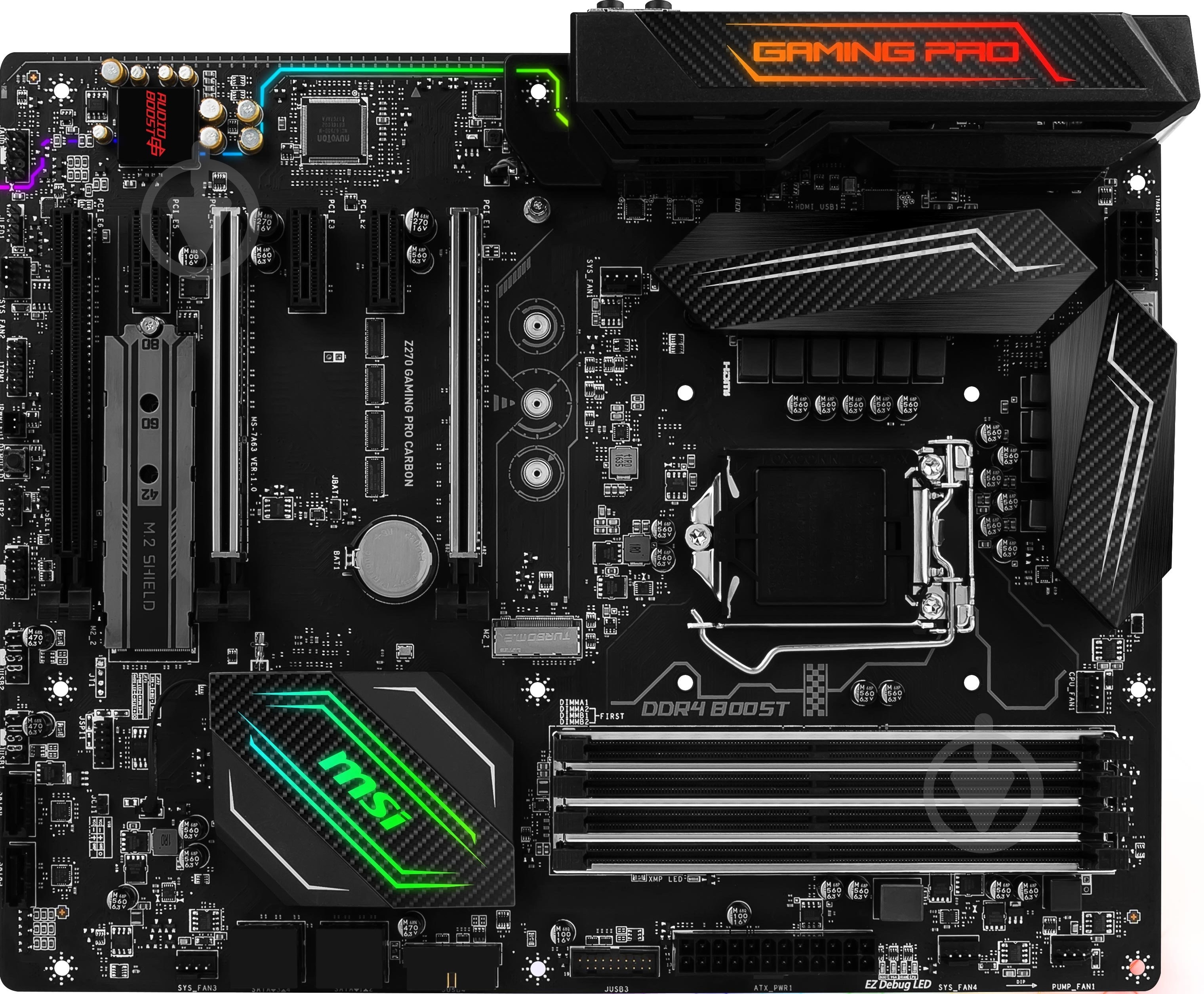 Материнская плата MSI Z270_GAMING_PRO_CARBON (Socket 1151, Intel Z270, ATX) - фото 1