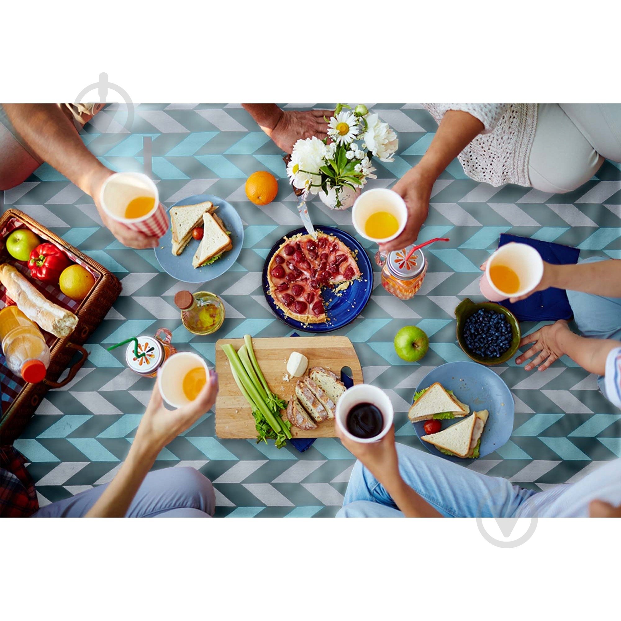 Килимок для пікніка 4fizjo (P-5907739317193) 4FJ0391 200x200 см різнокольоровий - фото 6 Килимок для пікніка 4fizjo (P-5907739317193) 4FJ0391 200x200 см різнокольоровий - фото 6