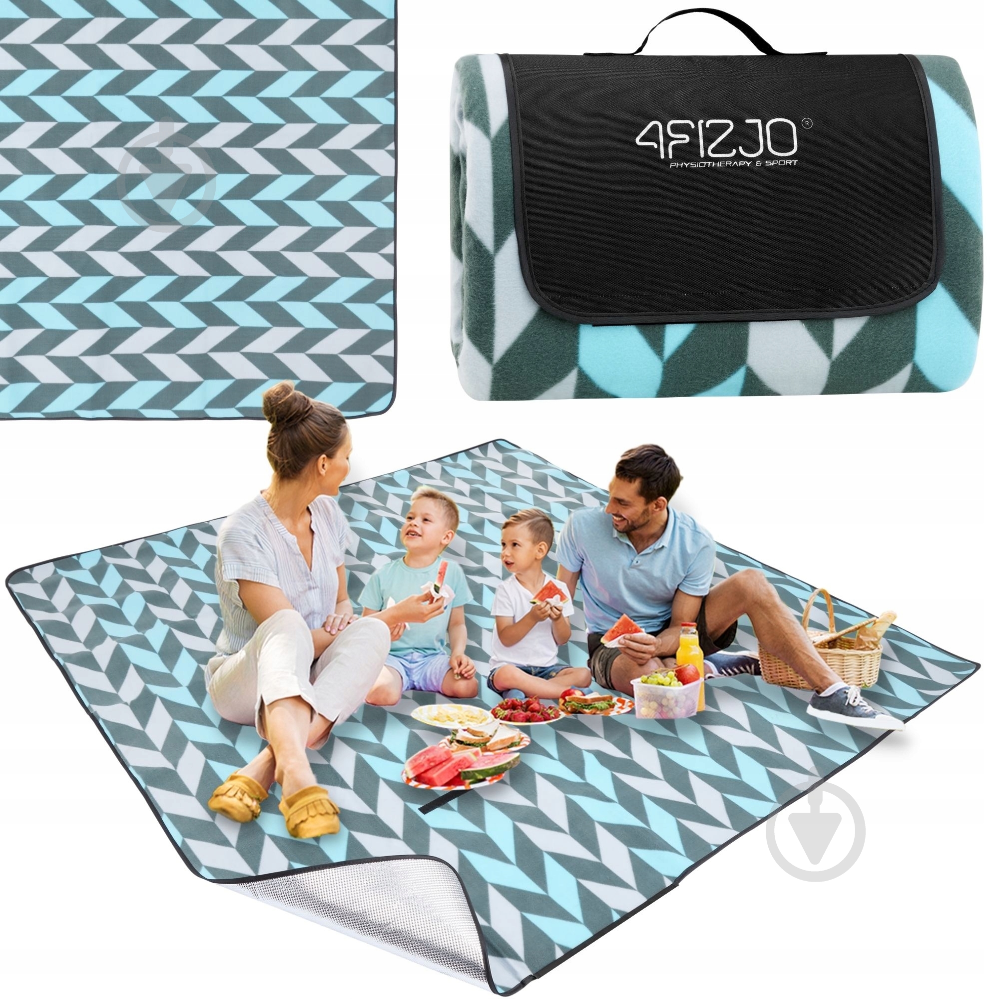 Килимок для пікніка 4fizjo (P-5907739317193) 4FJ0391 200x200 см різнокольоровий - фото 1 Килимок для пікніка 4fizjo (P-5907739317193) 4FJ0391 200x200 см різнокольоровий - фото 1